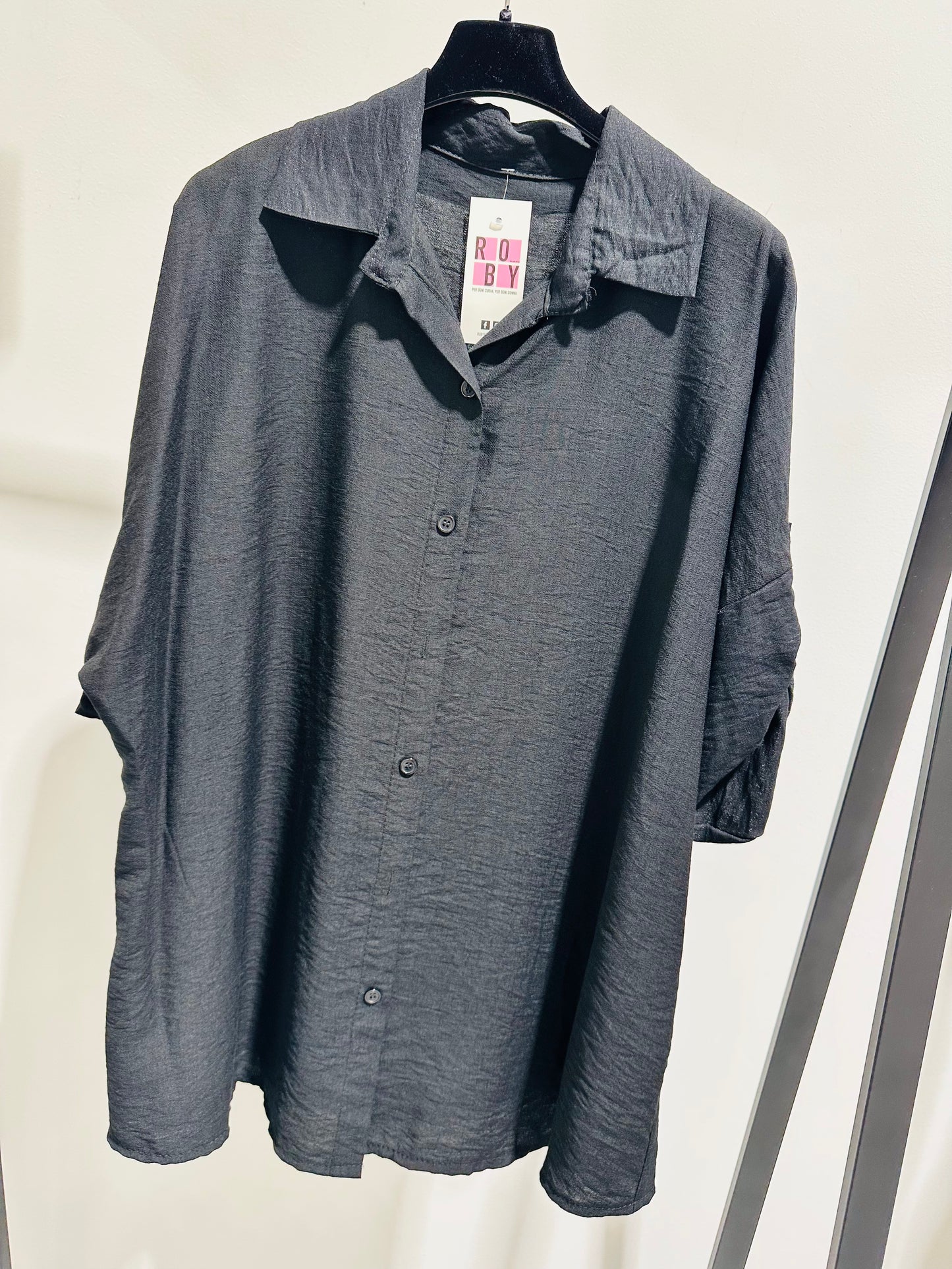 CAMICIA OVERSIZE FLUIDA CURVY