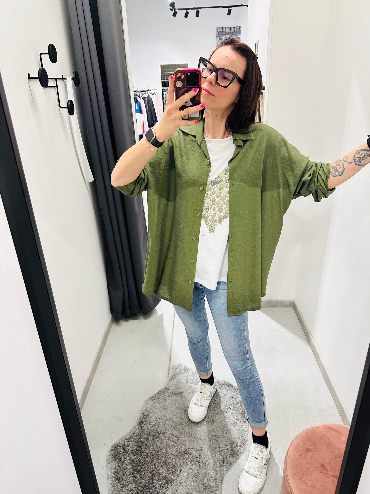 CAMICIA OVERSIZE FLUIDA CURVY