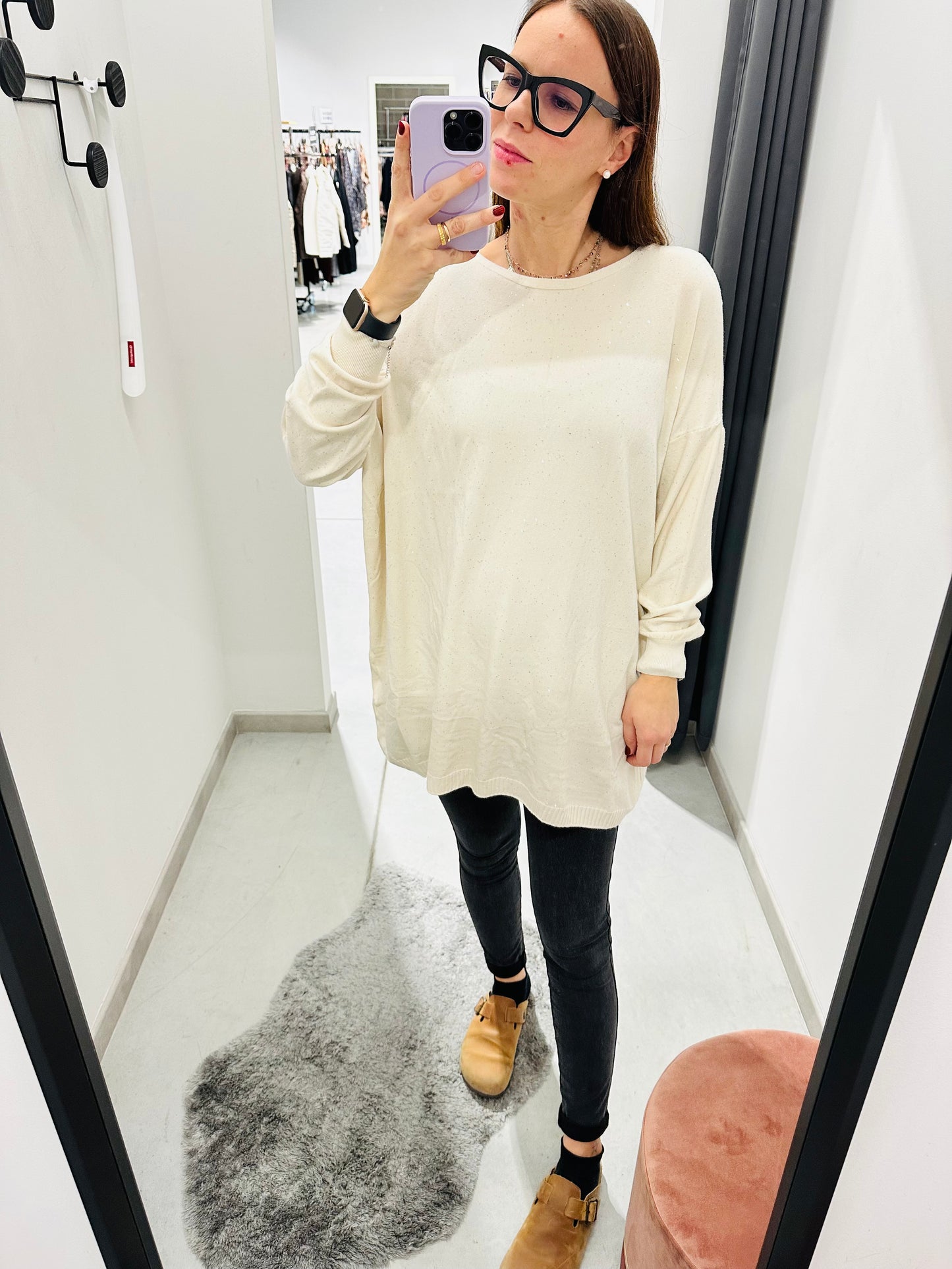 MAXI MAGLIA VISCOSA PAILLETTES CURVY