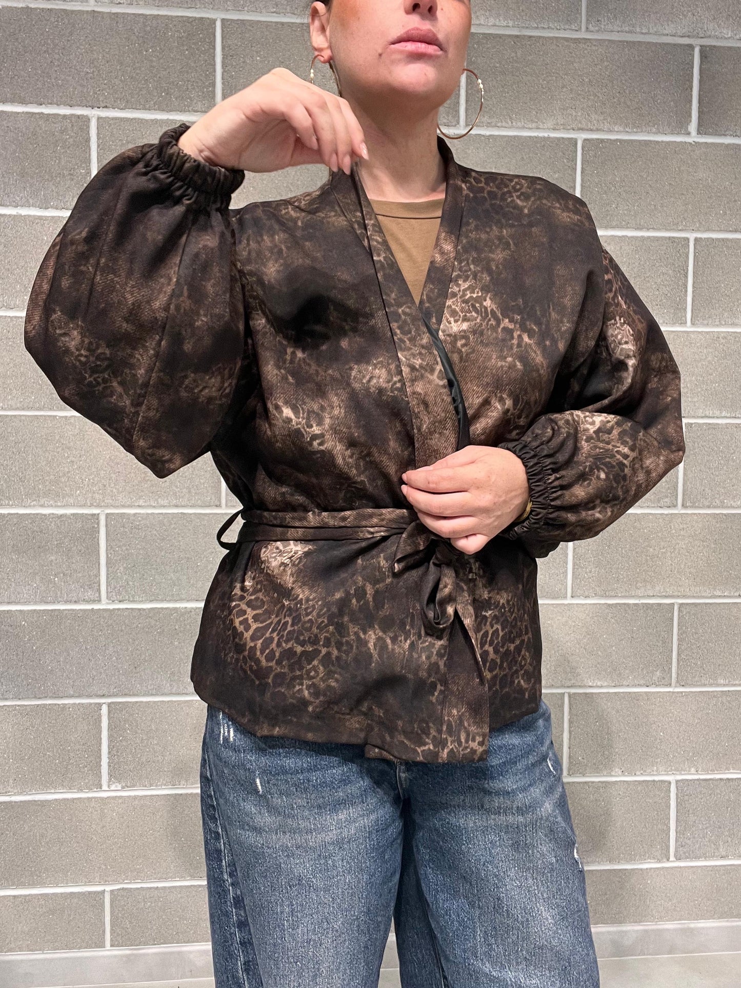 KIMONO ANIMALIER CURVY