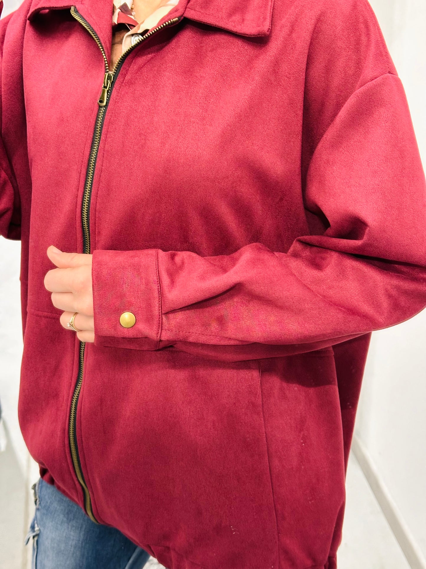 GIUBBETTO SCAMOSCIATO OVERSIZE