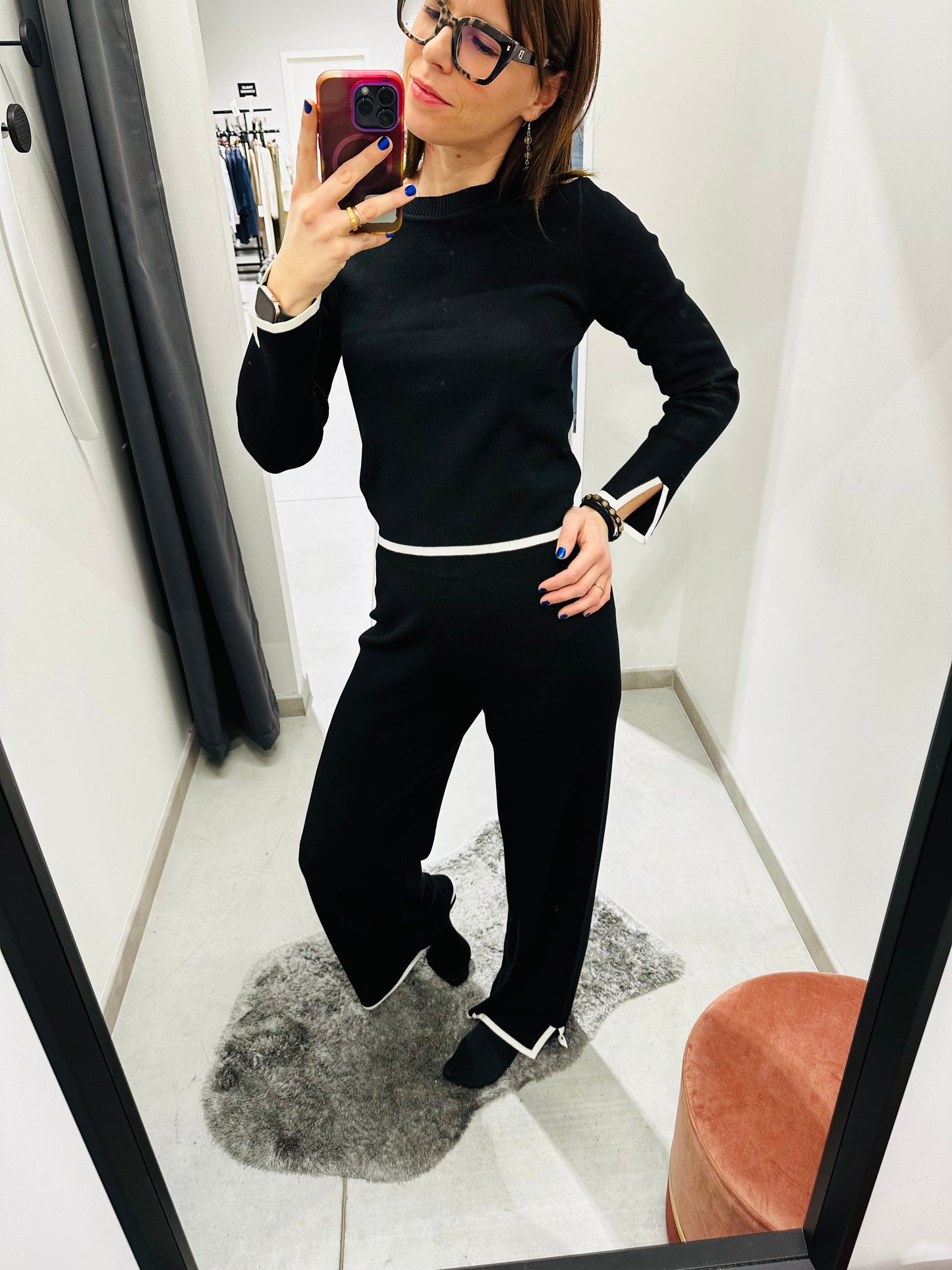 MAGLIONCINO CROP SPACCHETTI