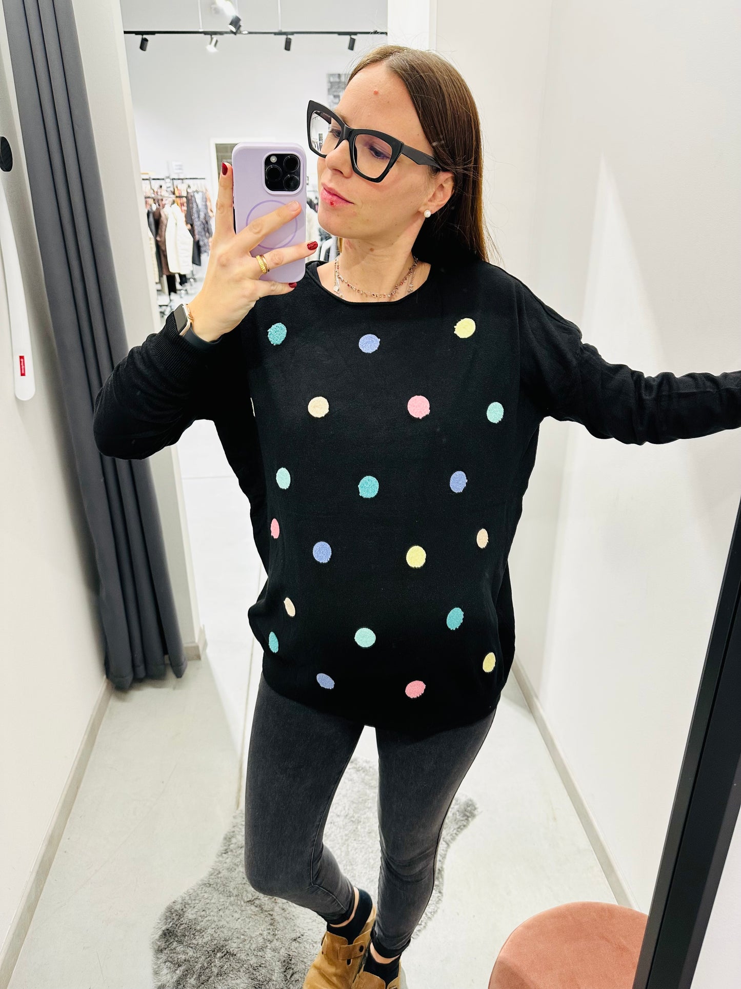 MAGLIONCINO VISCOSA FANTASIA RILIEVO CURVY