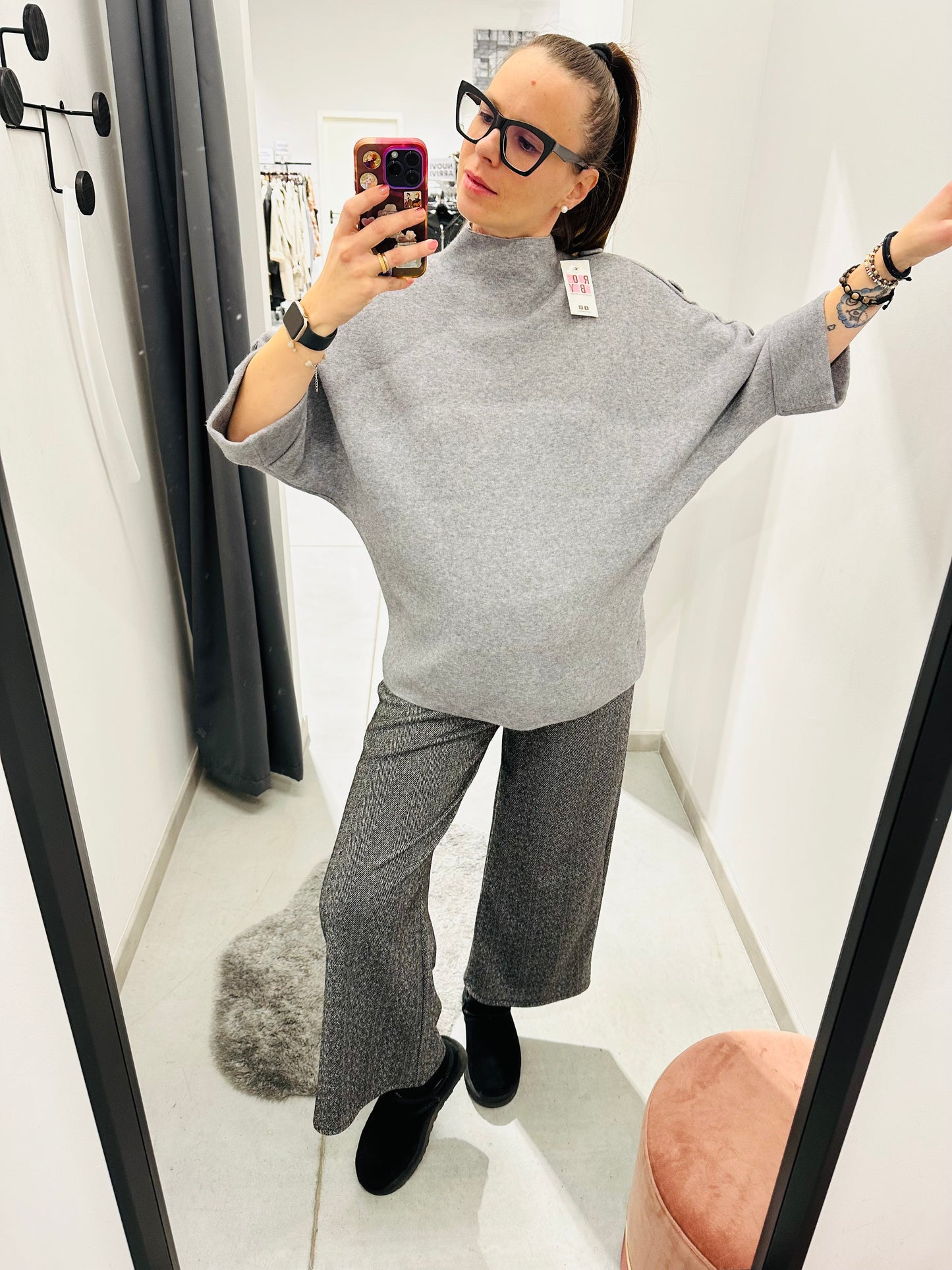 PANTA PALAZZO SPINA PESCE CALDA VISCOSA