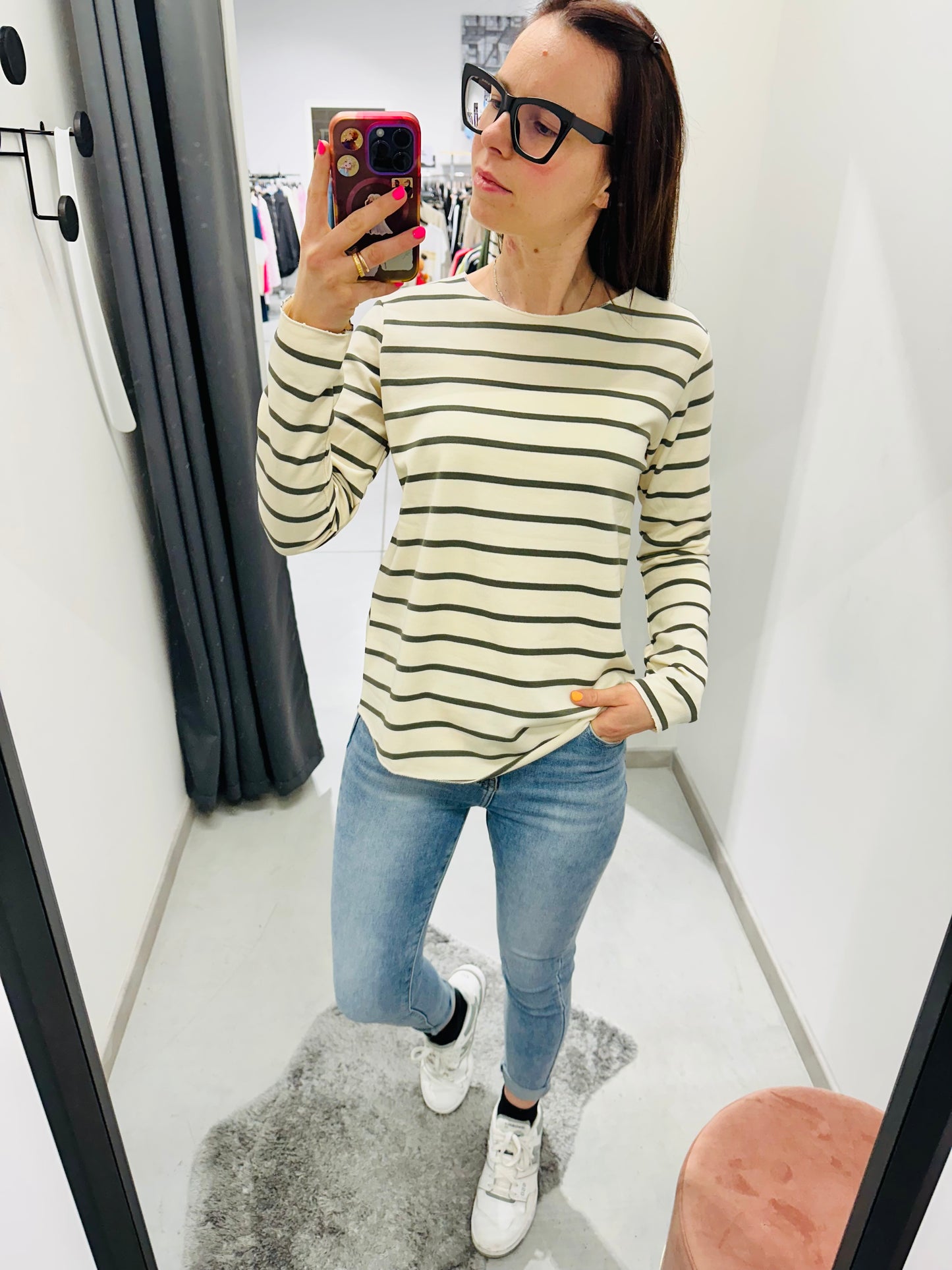 MAGLIETTA RIGHE COTONE