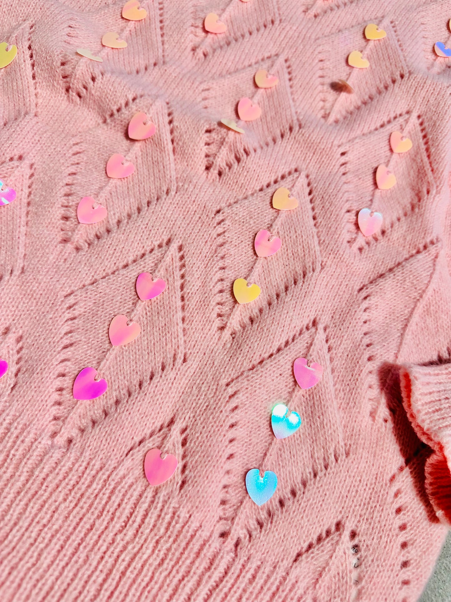 MAGLIONE ROMBI CUORI