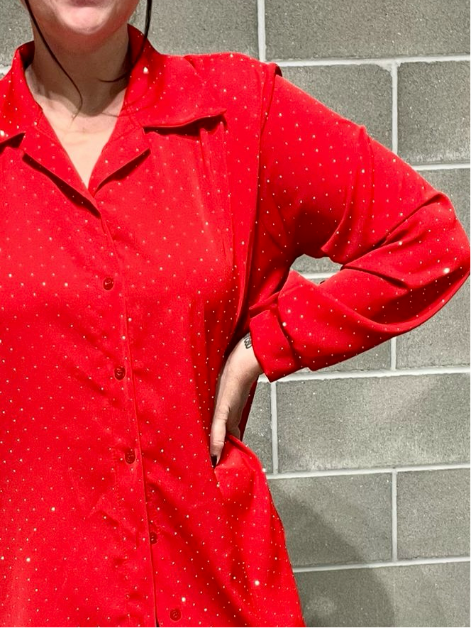 CAMICIA BRILLANTINI CURVY
