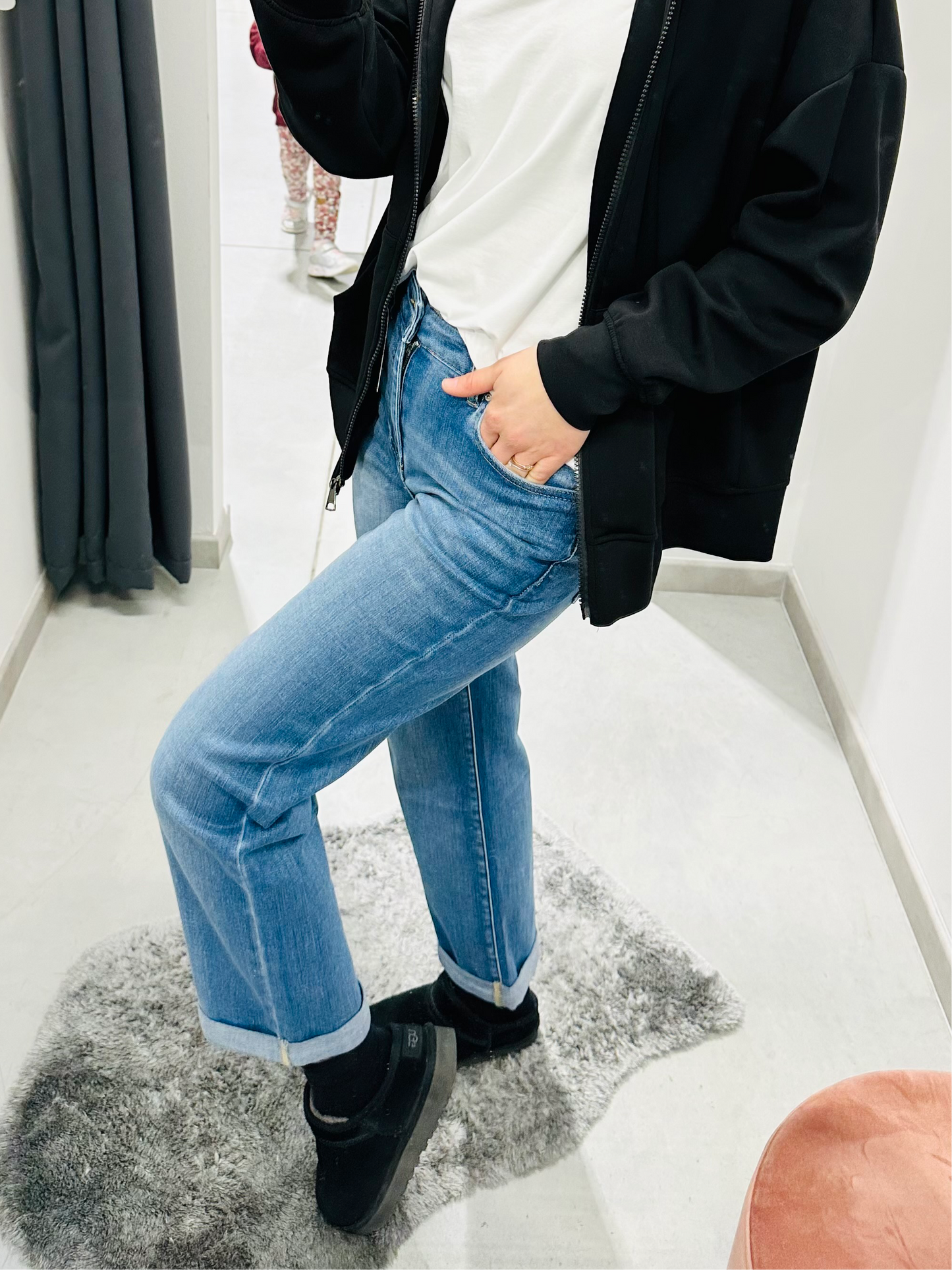 JEANS PALAZZO RISVOLTI MISS BONBON