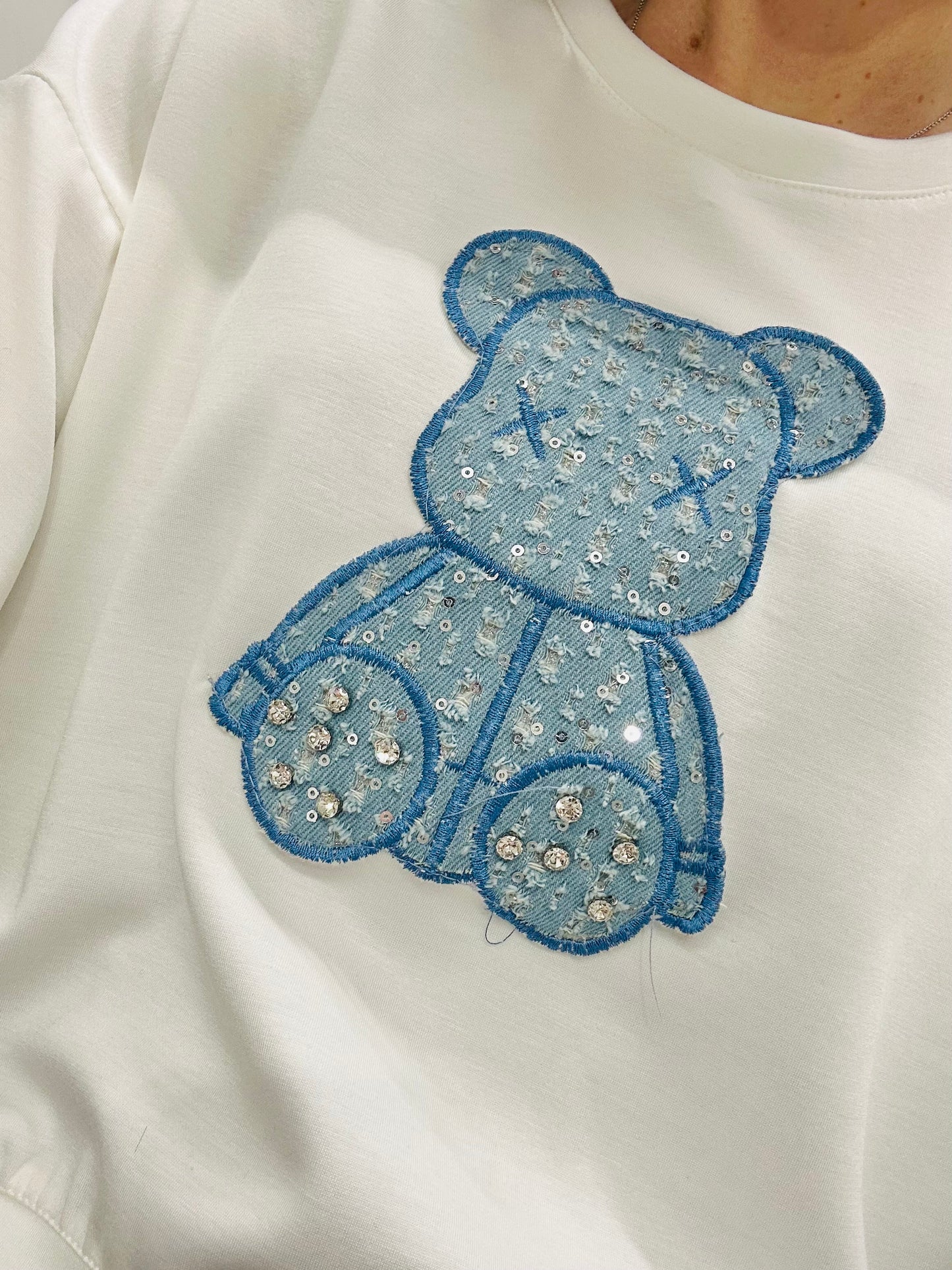 FELPA TEDDY BRILLANTINI
