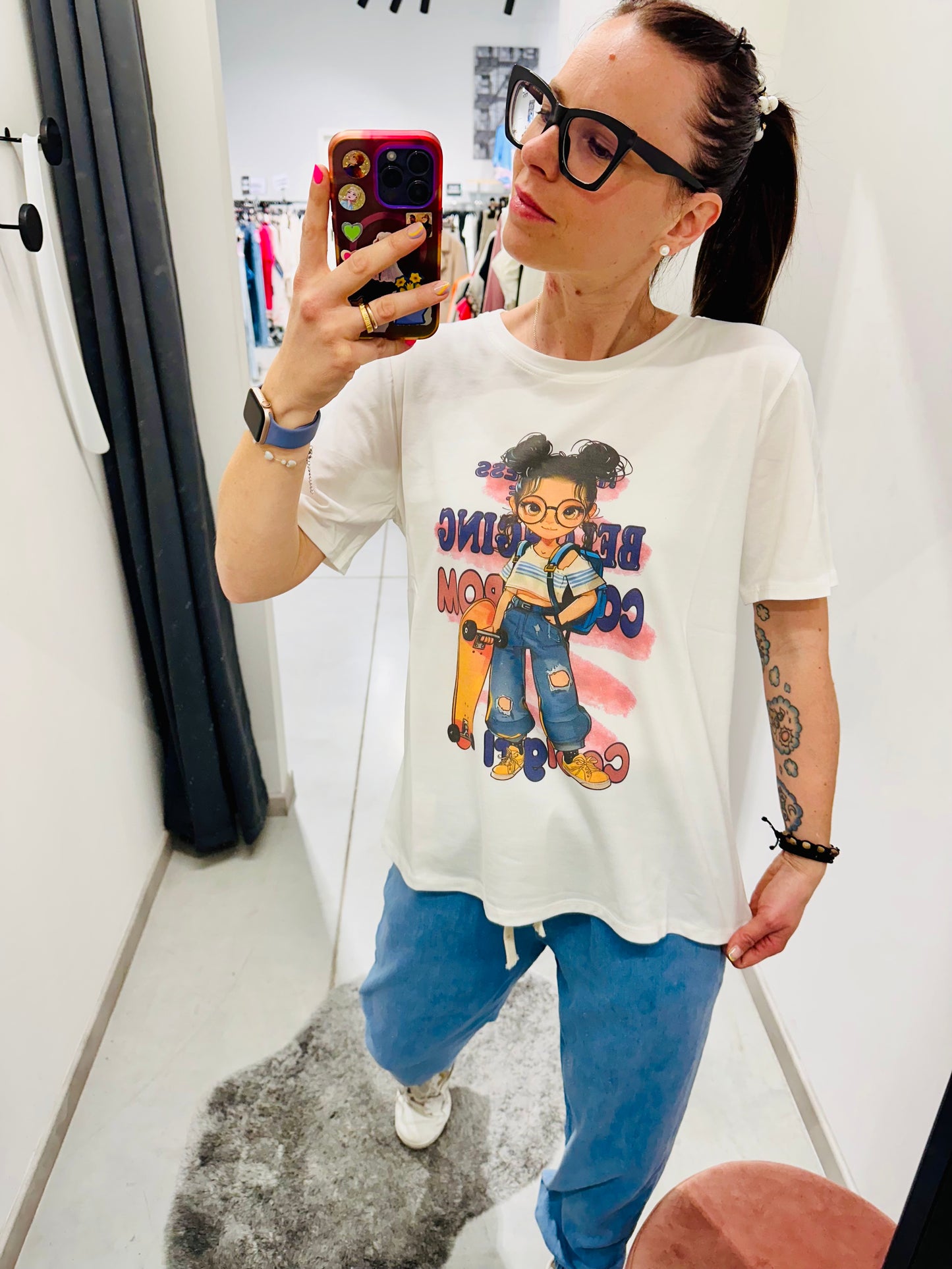 T-SHIRT RAGAZZA SKATEBOARD “Civico1”