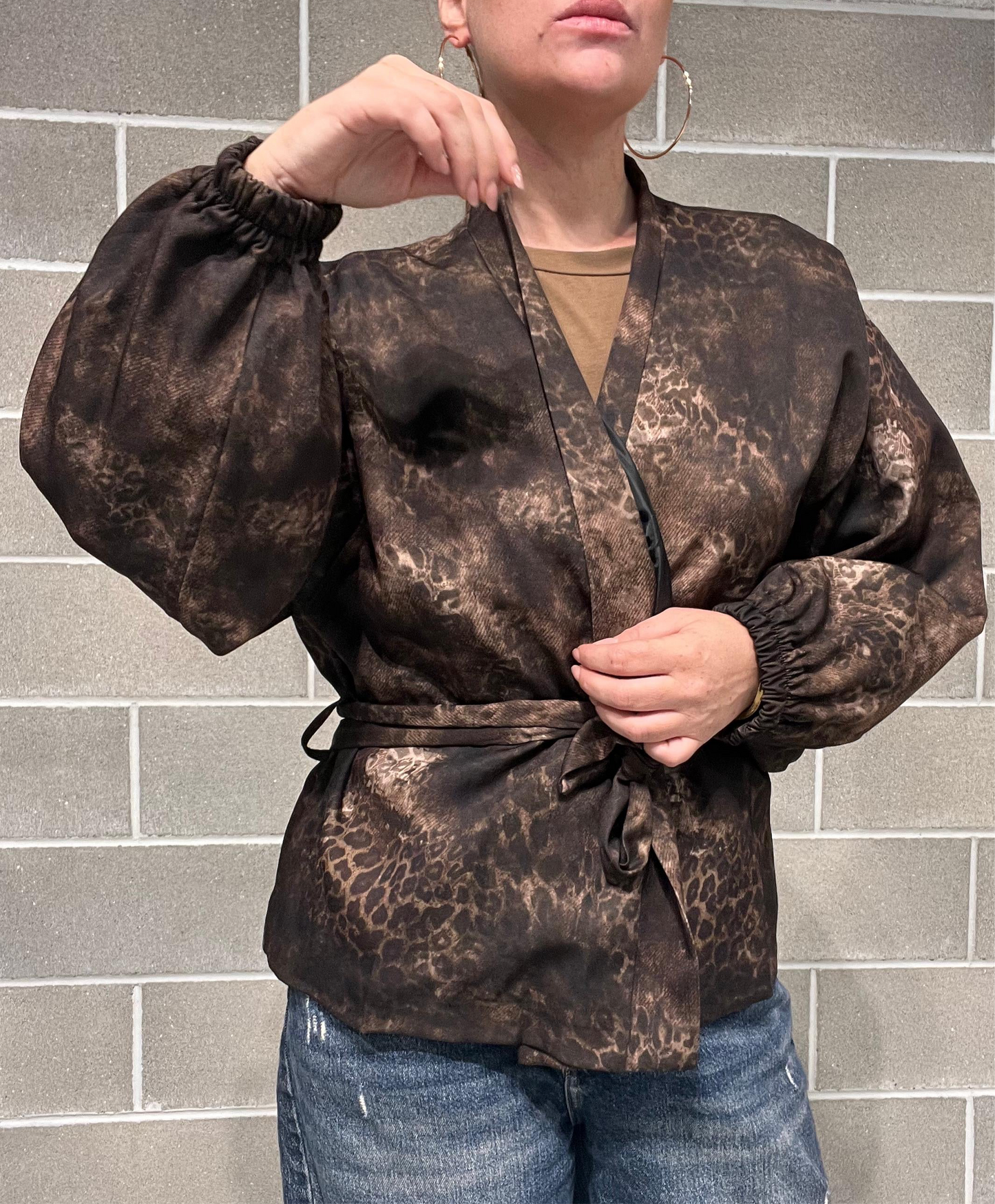 KIMONO ANIMALIER CURVY