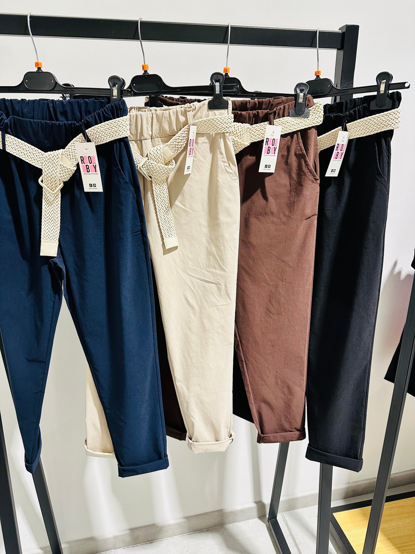 PANTALONI VISCOSA ELASTICIZZATA