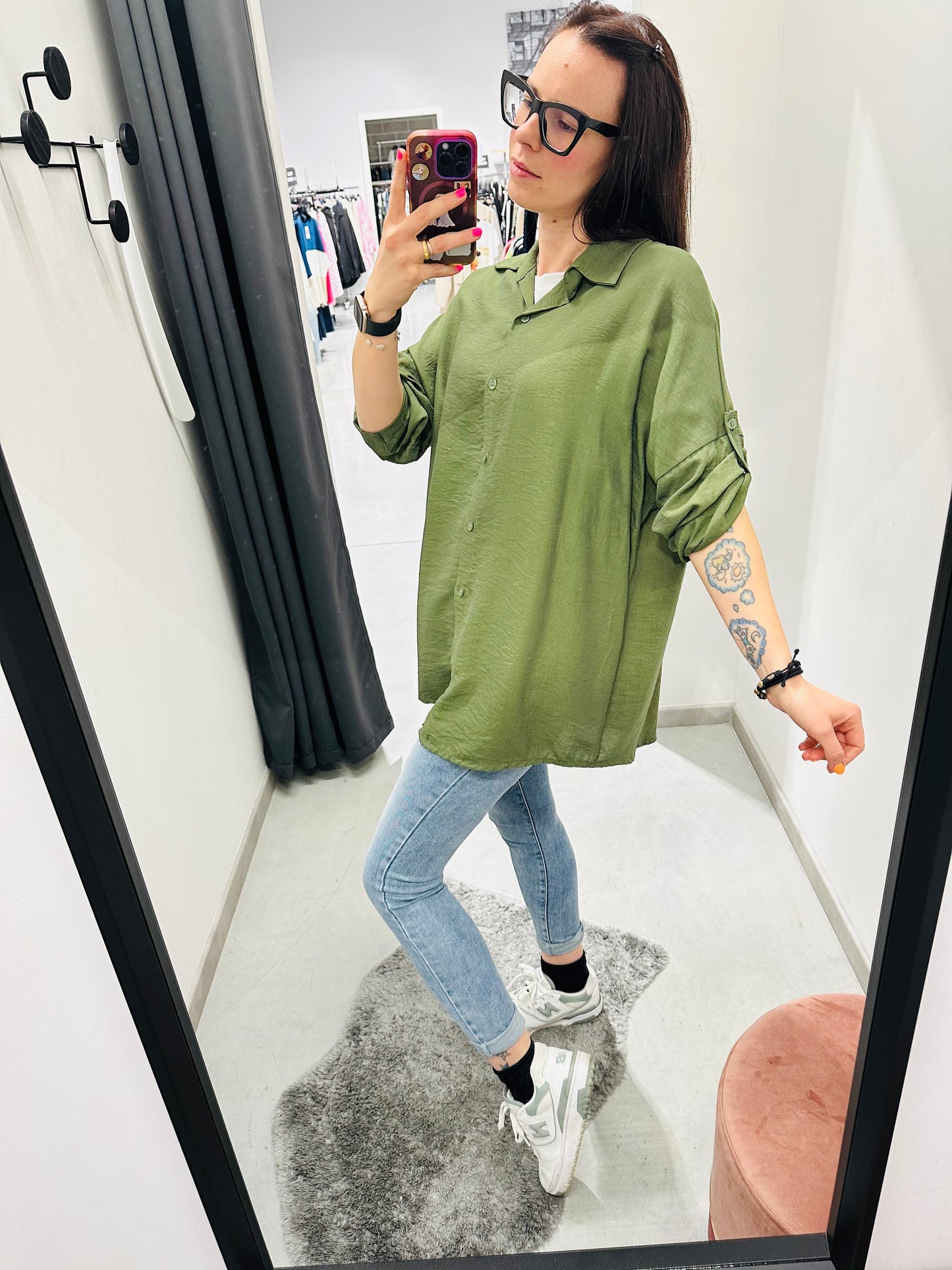 CAMICIA OVERSIZE FLUIDA CURVY
