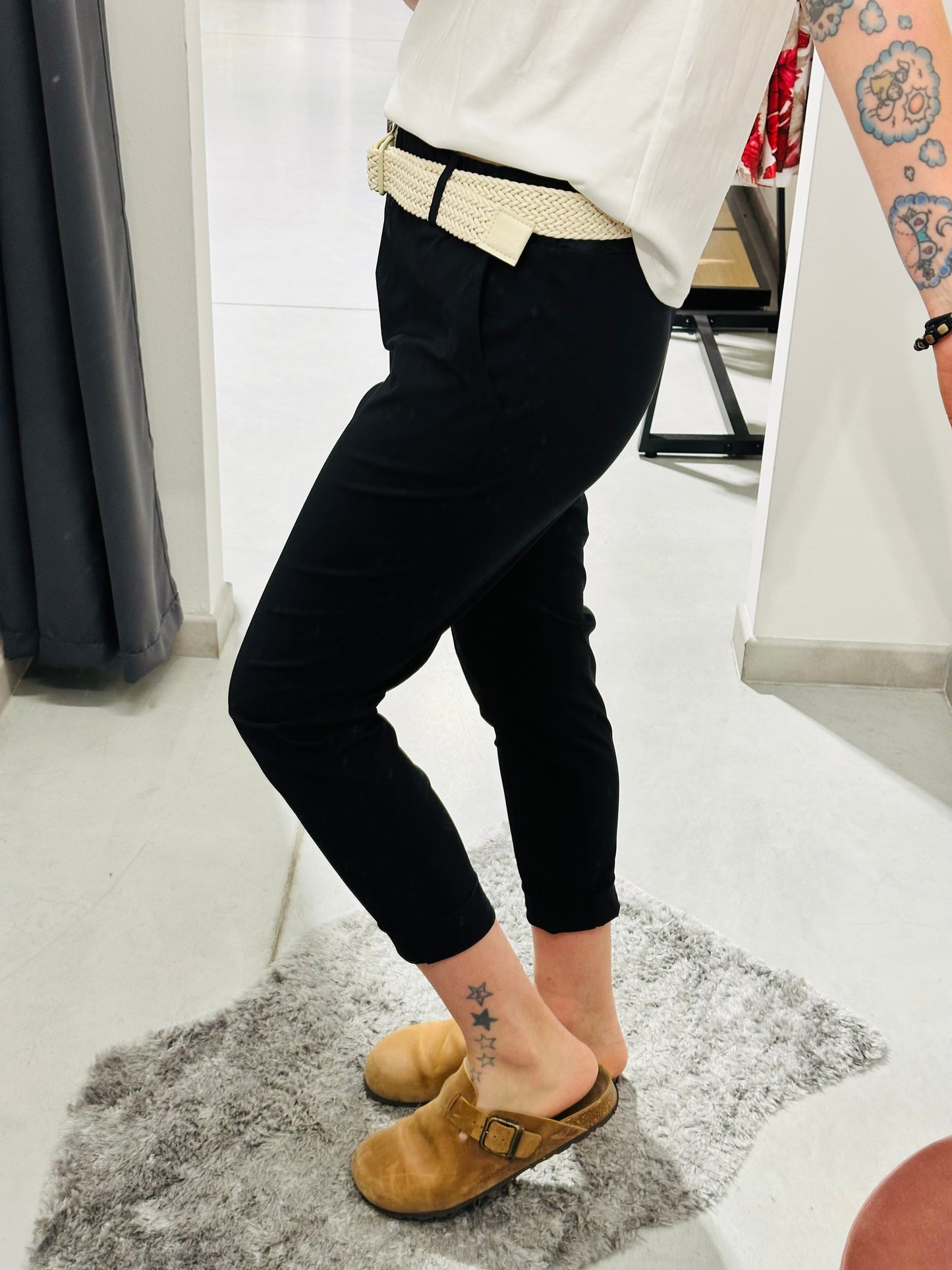 PANTALONI VISCOSA ELASTICIZZATA