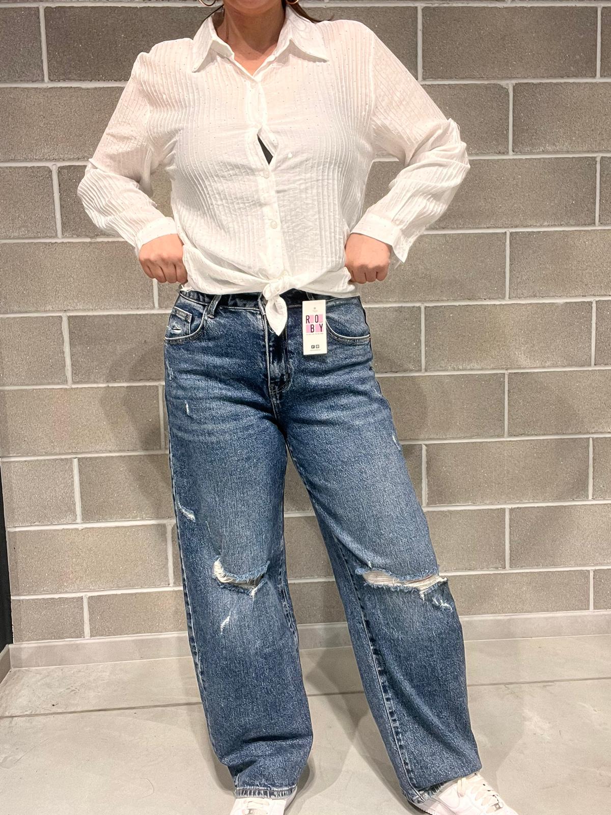JEANS PALAZZO SHARK AD’ORO