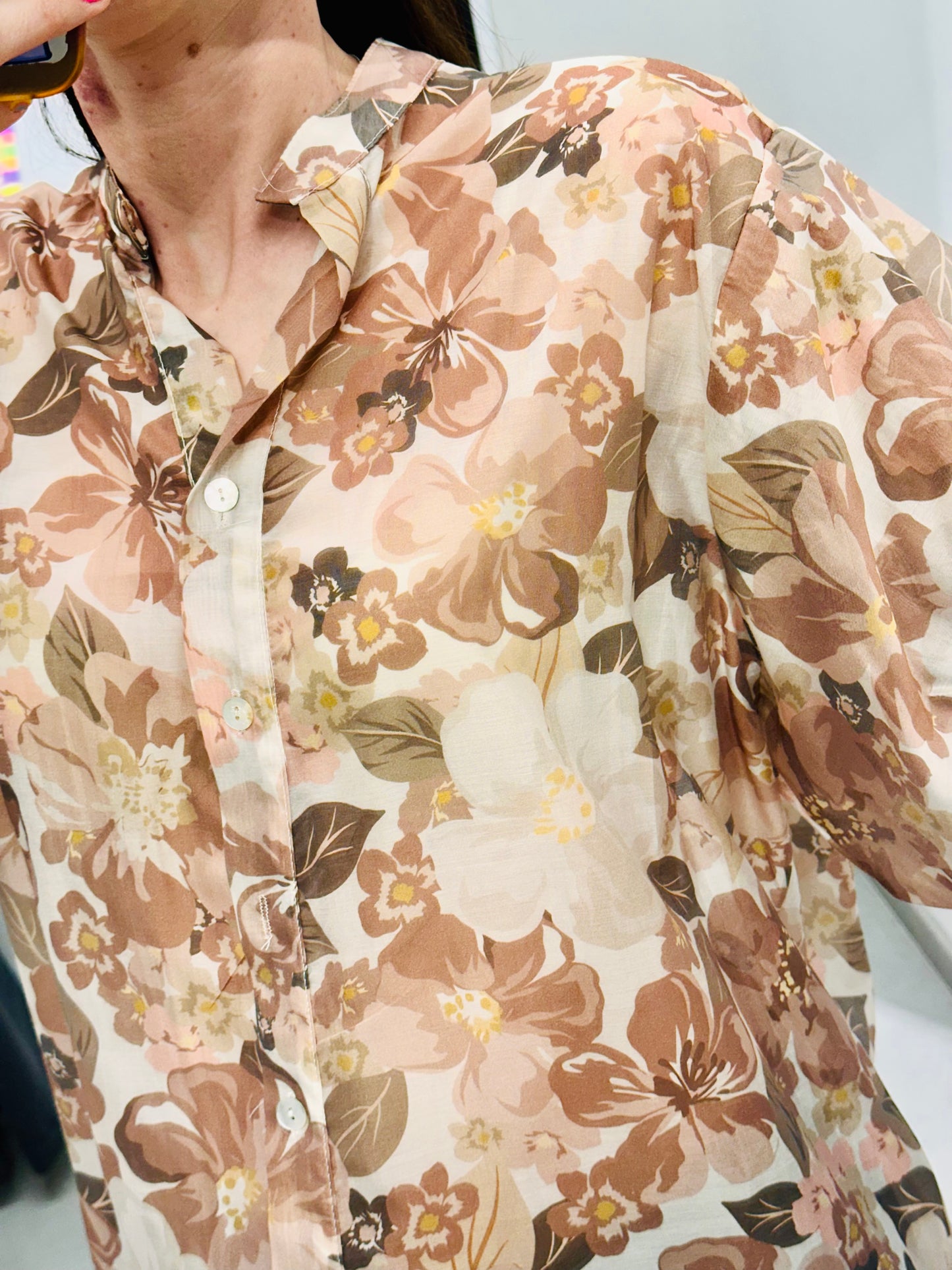 CAMICIA OVER FLOREALE “Civico1”