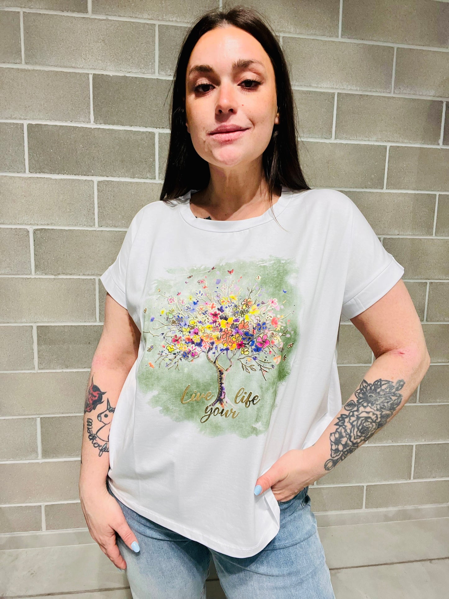 T-SHIRT CLARA ALBEROBELLO CURVY