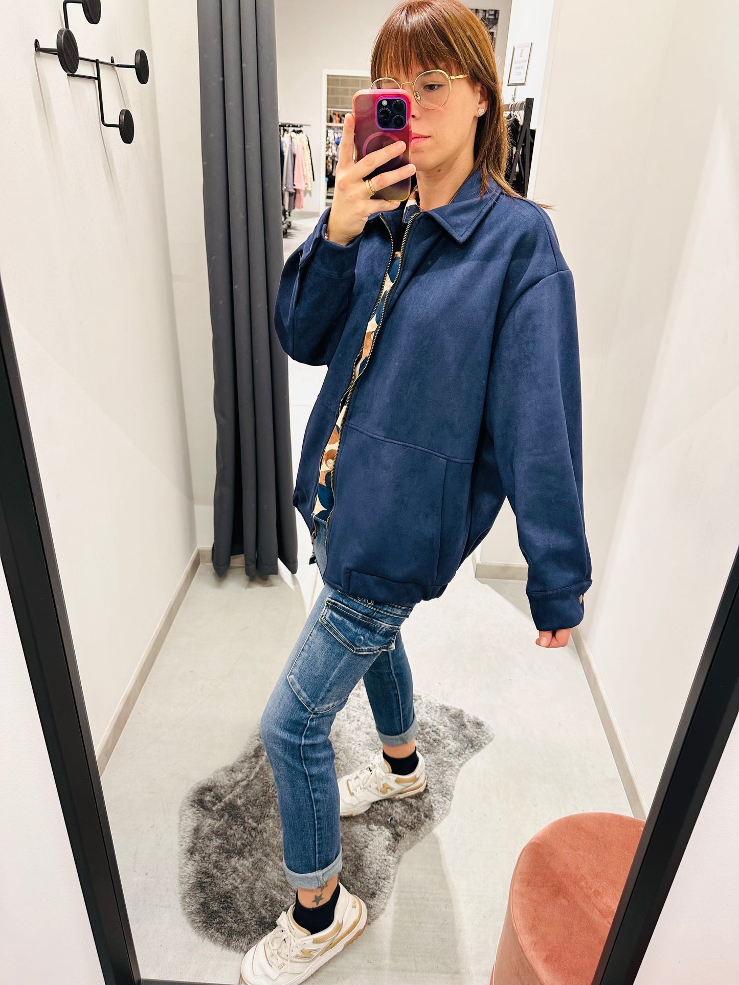 GIUBBETTO SCAMOSCIATO OVERSIZE