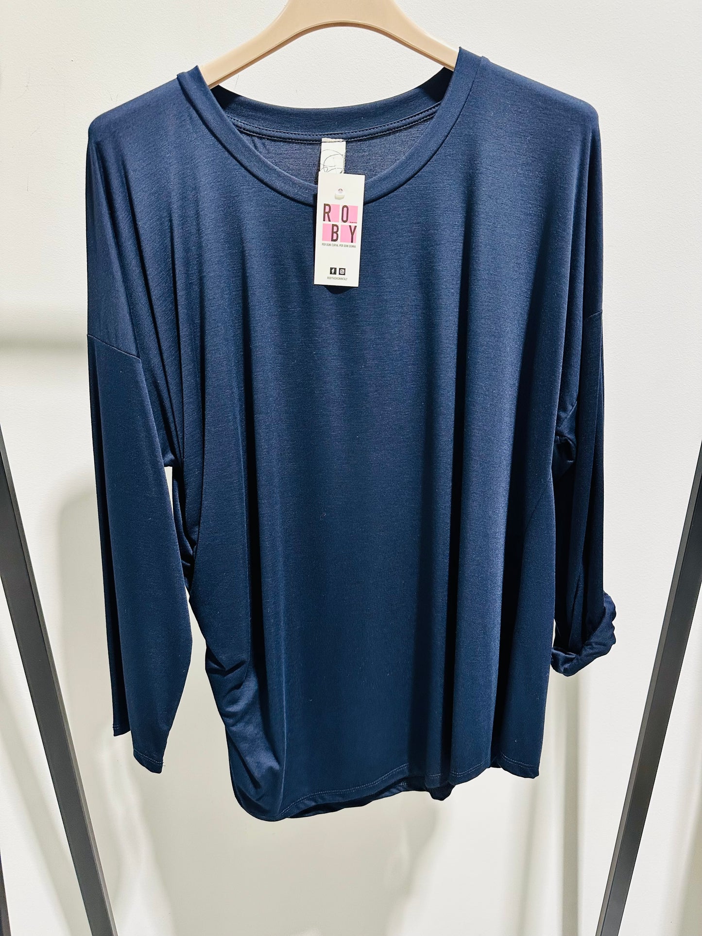 MAGLIETTA VISCOSA ARRICCIATA CURVY