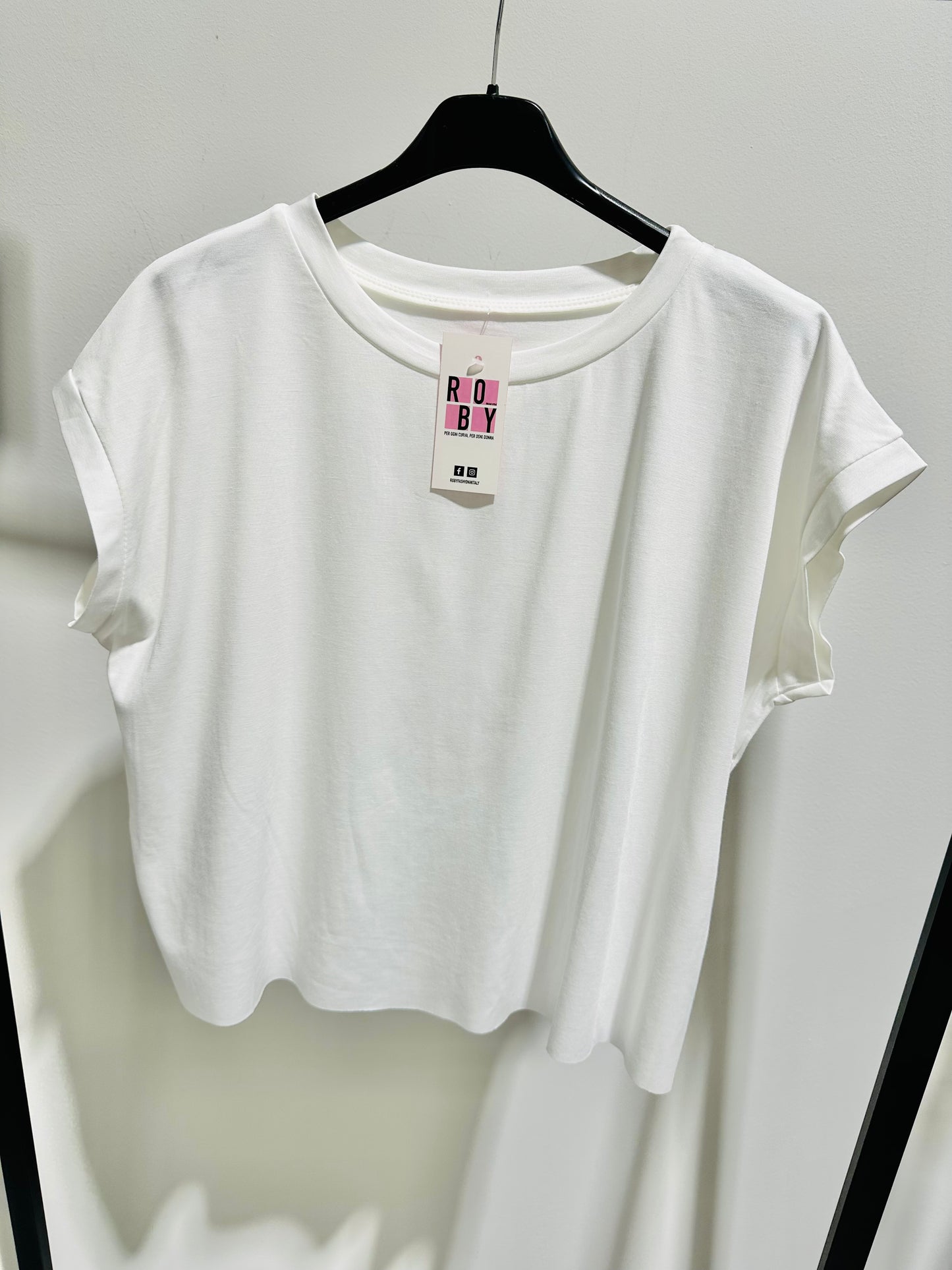 T-SHIRT CROP BASIC VISCOSA