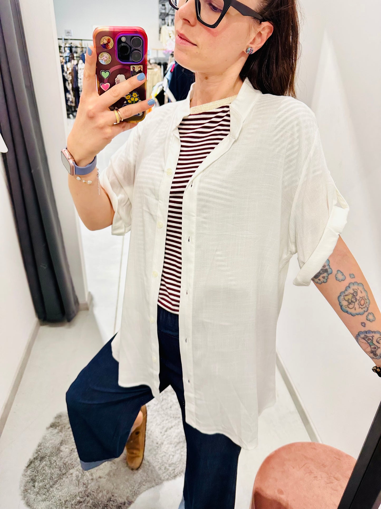 CAMICIA OVER VISCOSA CURVY