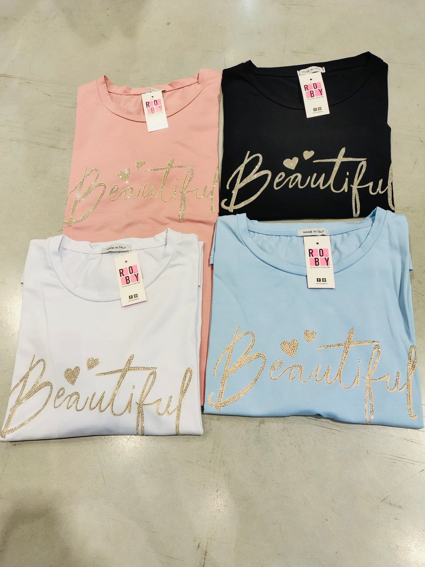 T-SHIRT ANNA “BEAUTIFUL” CURVY