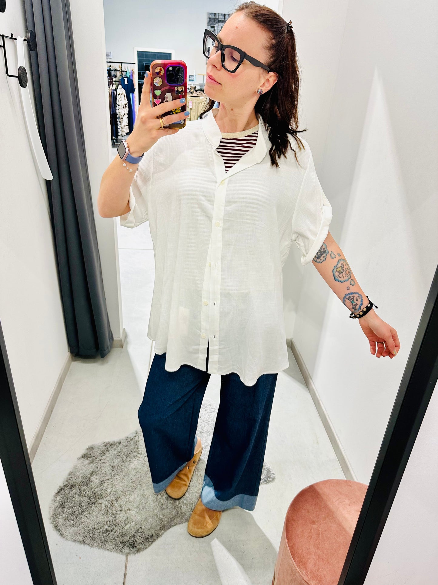 CAMICIA OVER VISCOSA CURVY