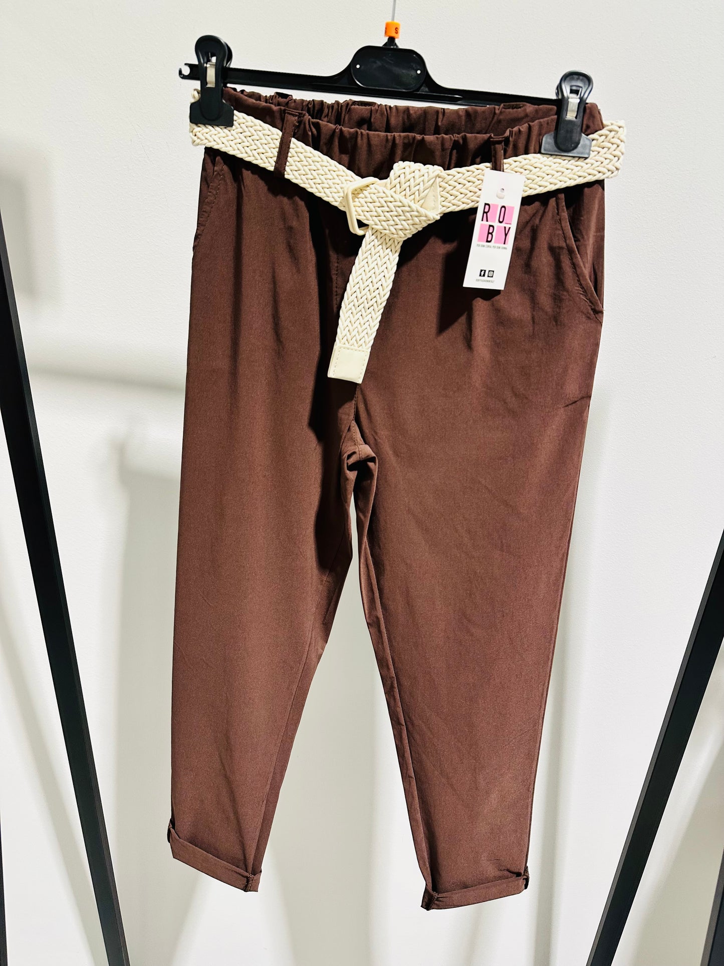 PANTALONI VISCOSA ELASTICIZZATA