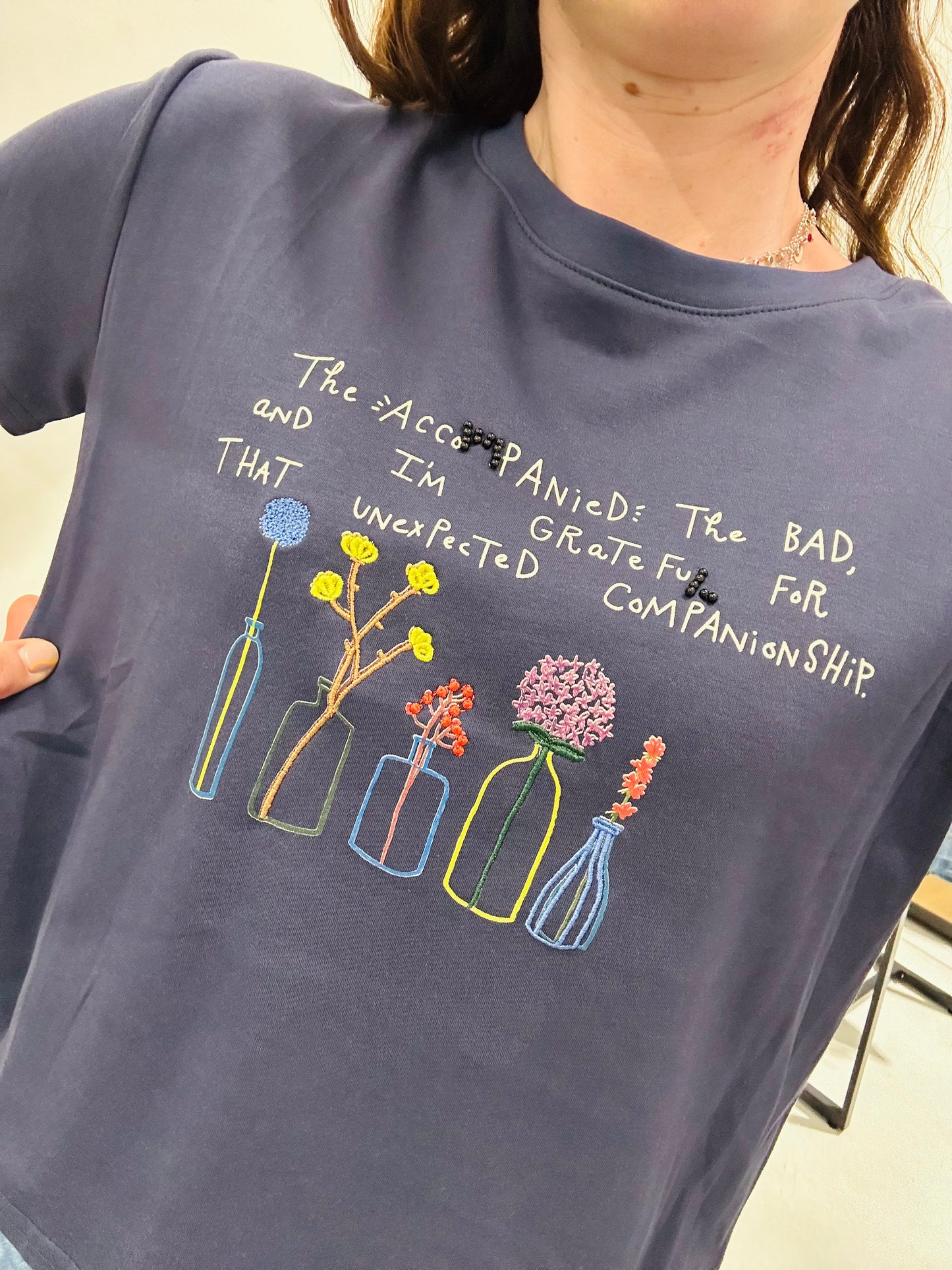 T-SHIRT CROP PIANTINE