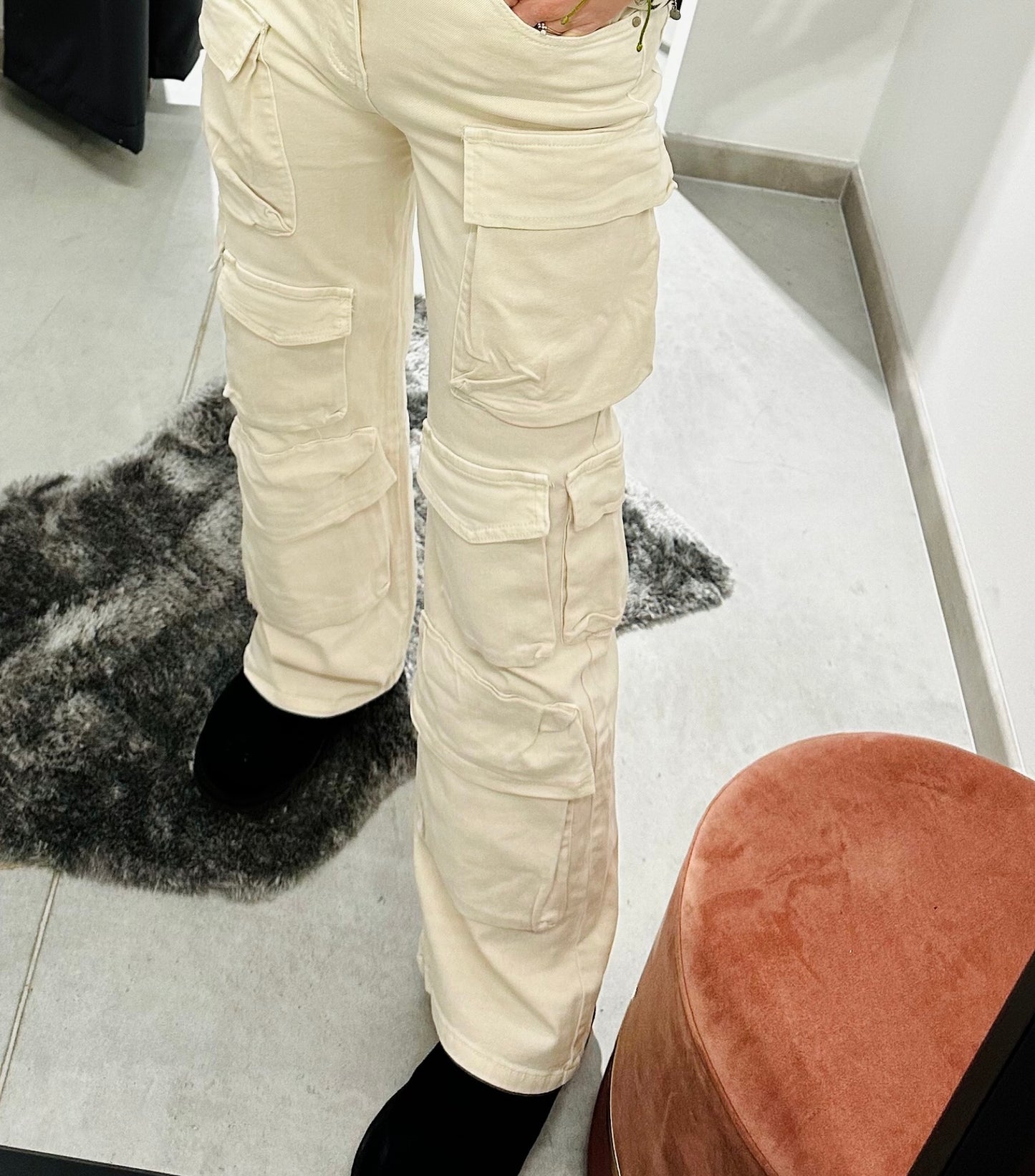 JEANS CARGO KISS PINK