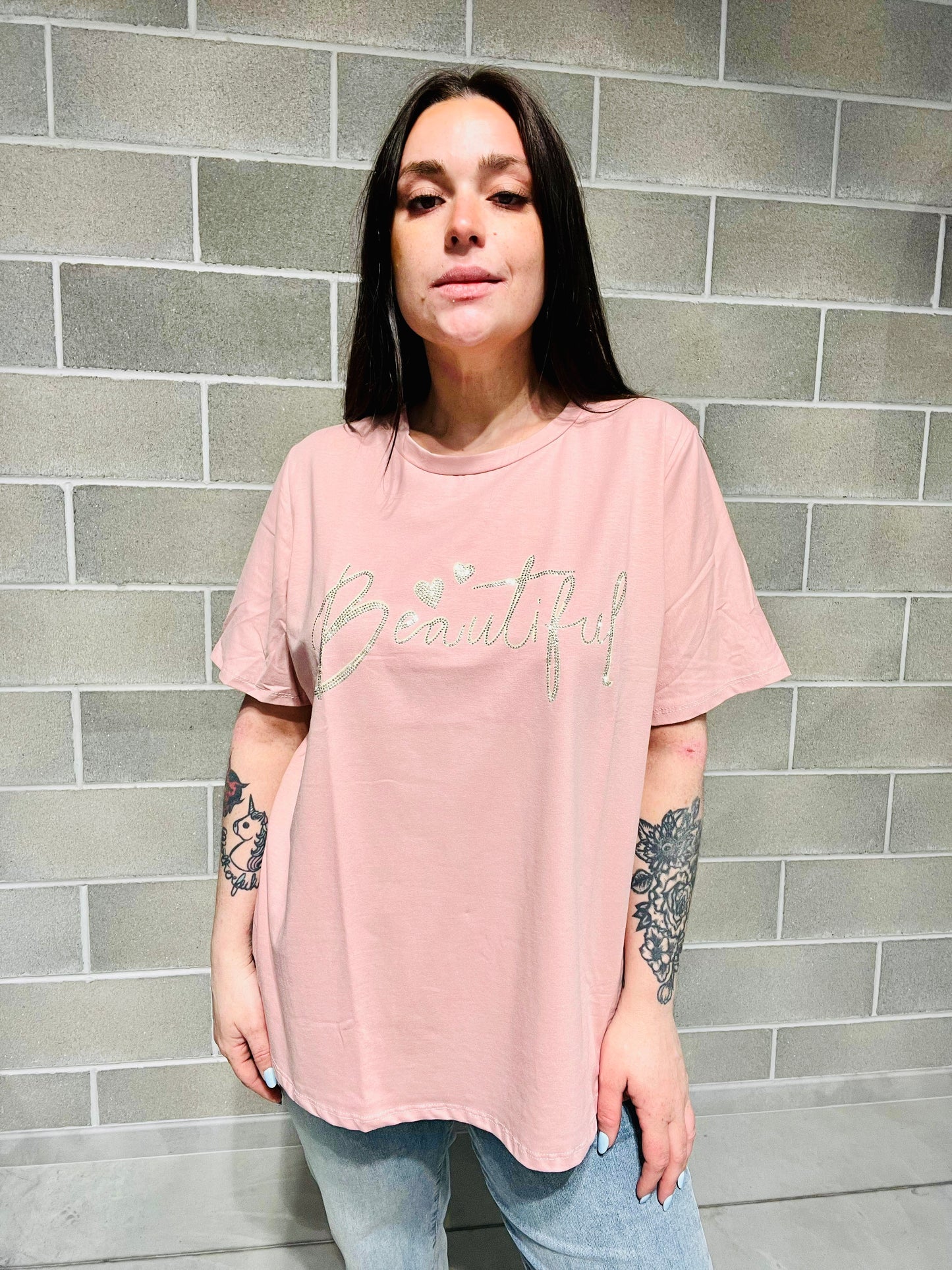 T-SHIRT ANNA “BEAUTIFUL” CURVY