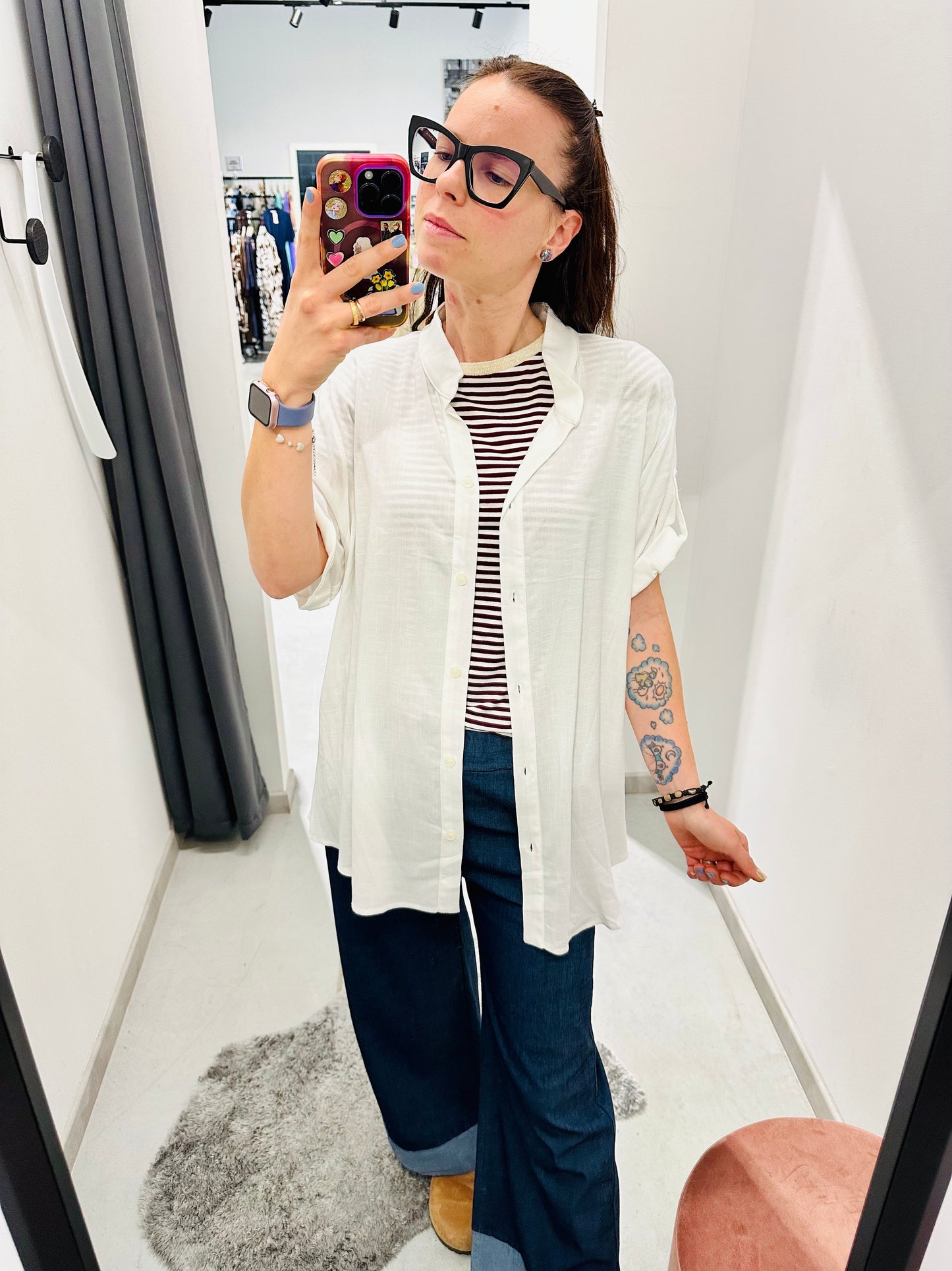 CAMICIA OVER VISCOSA CURVY