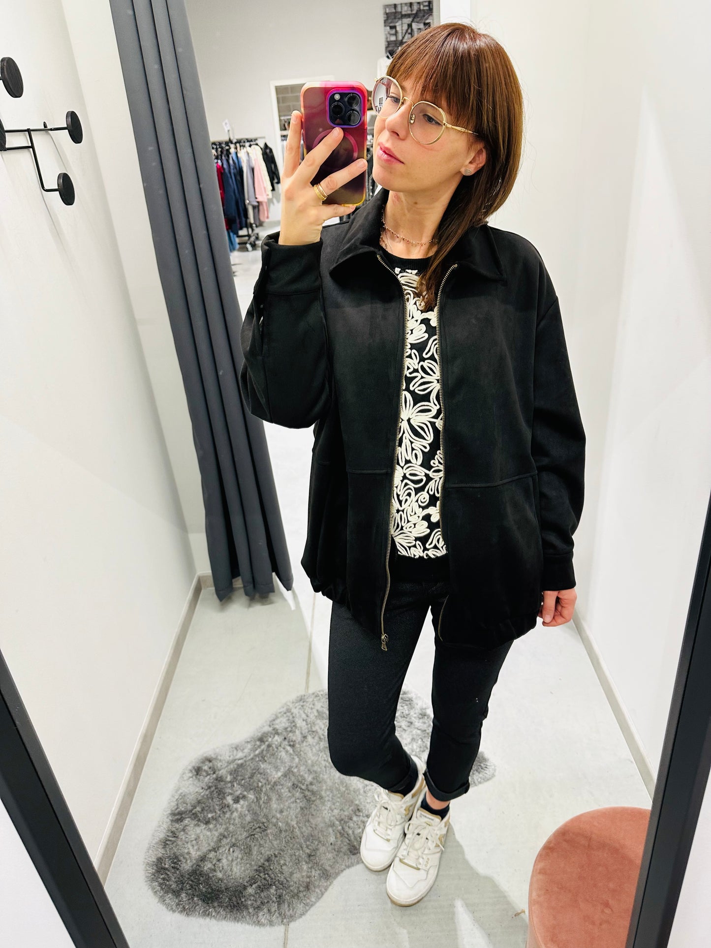 GIUBBETTO SCAMOSCIATO OVERSIZE