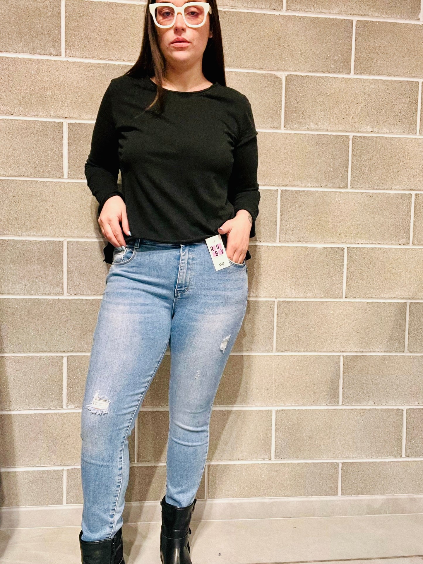 JEANS ROTTURE MISSGOOD CURVY