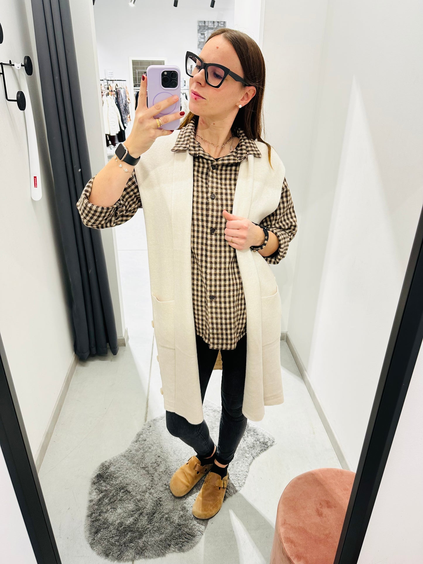GILET VISCOSA BOTTONI LATERALI CURVY