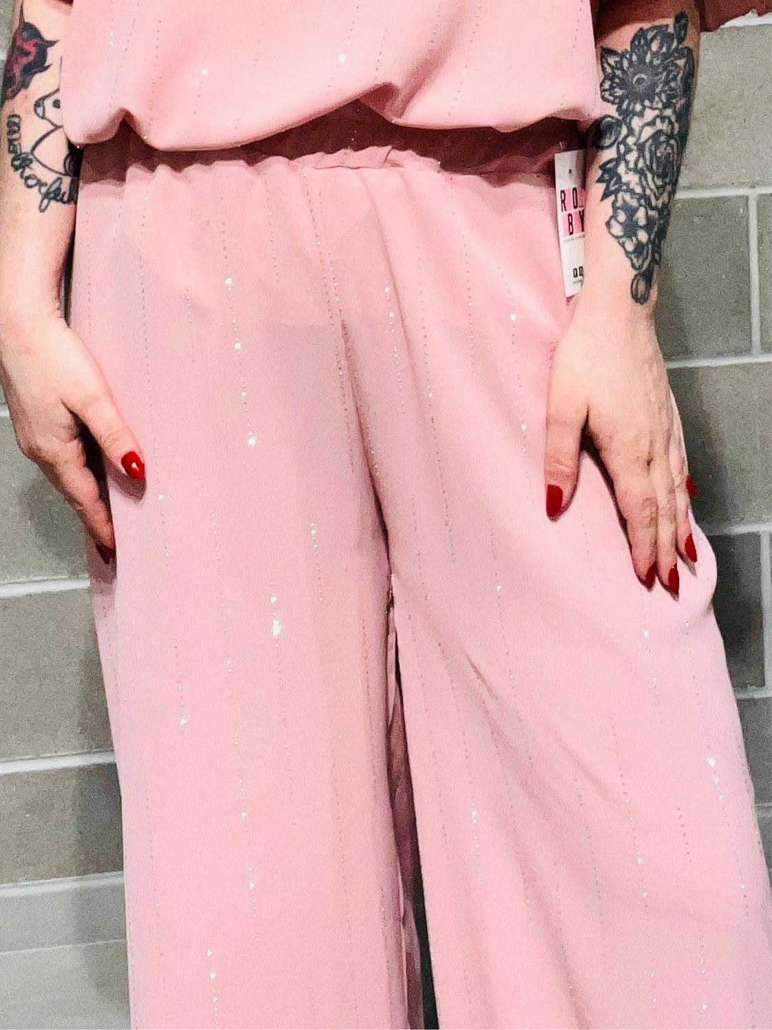 PANTA PALAZZO BRILLANTINI TINA CURVY