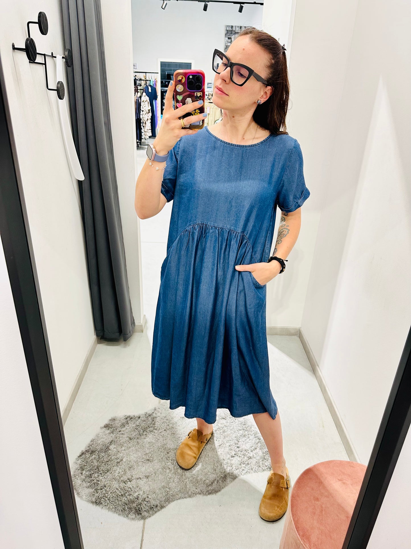 ABITO OVER JEANS FLUIDO