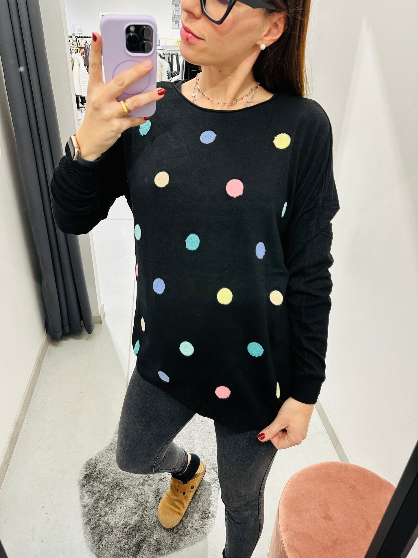 MAGLIONCINO VISCOSA FANTASIA RILIEVO CURVY