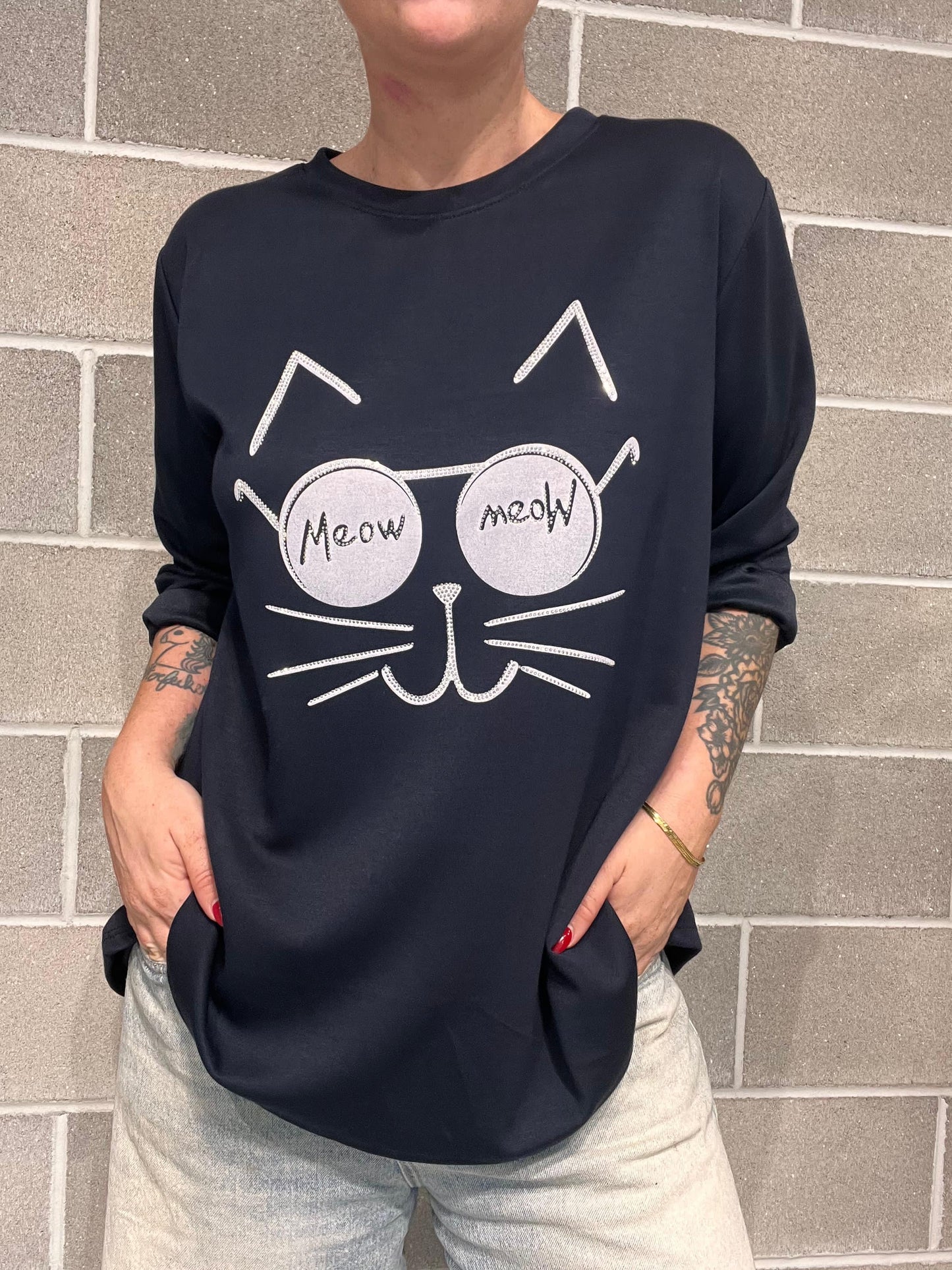 FELPA VISCOSA MEOW CURVY
