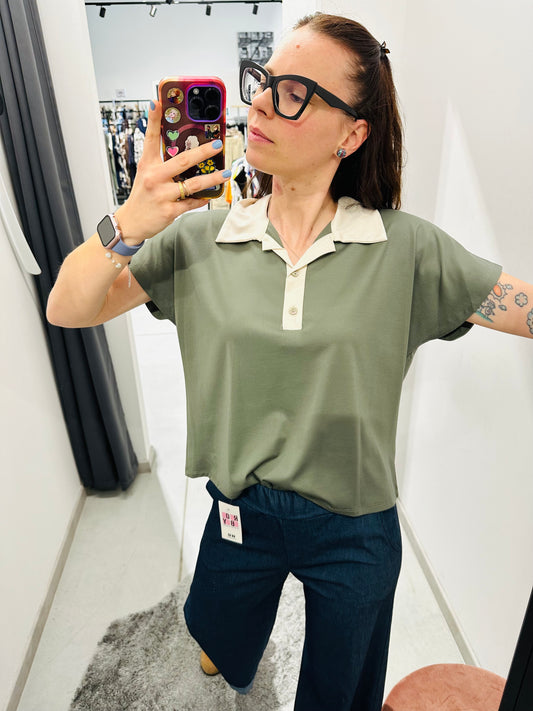 POLO CROP VISCOSA NADIA