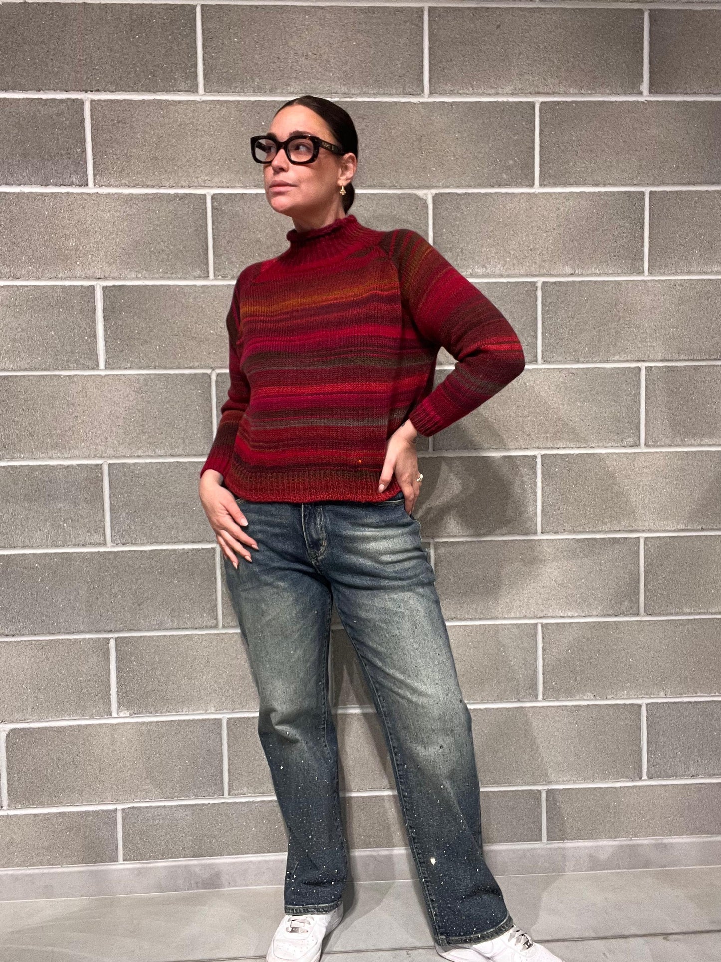 JEANS PALAZZO BRILLANTINI “CLOUD”