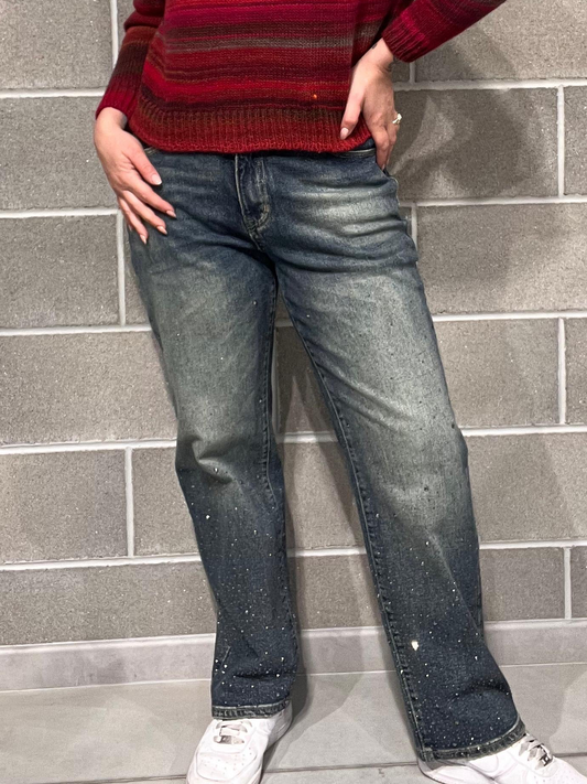 JEANS PALAZZO BRILLANTINI “CLOUD”