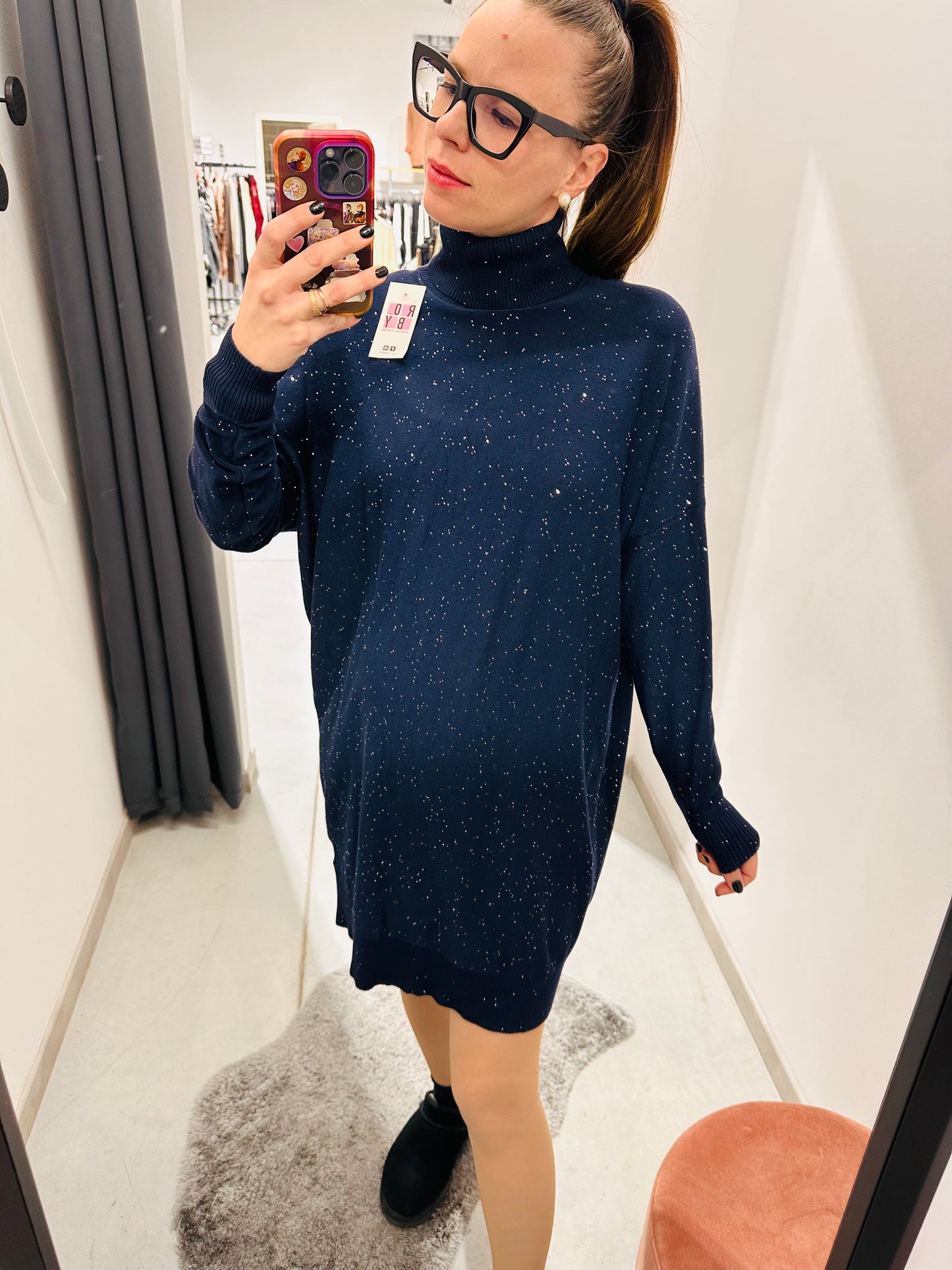 ABITO OVER PAILLETTES CURVY