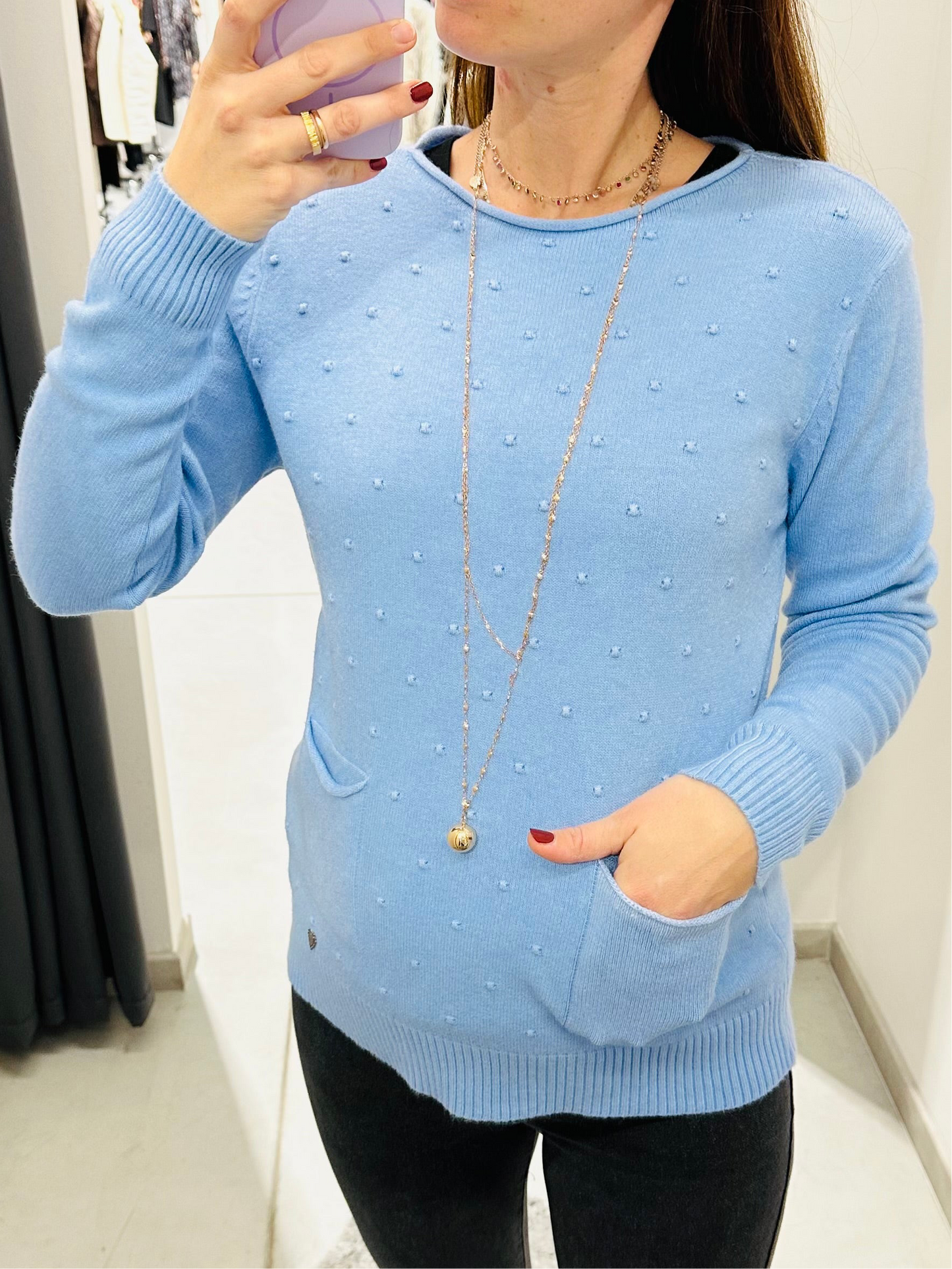 MAGLIONCINO PUNTINI RILIEVO