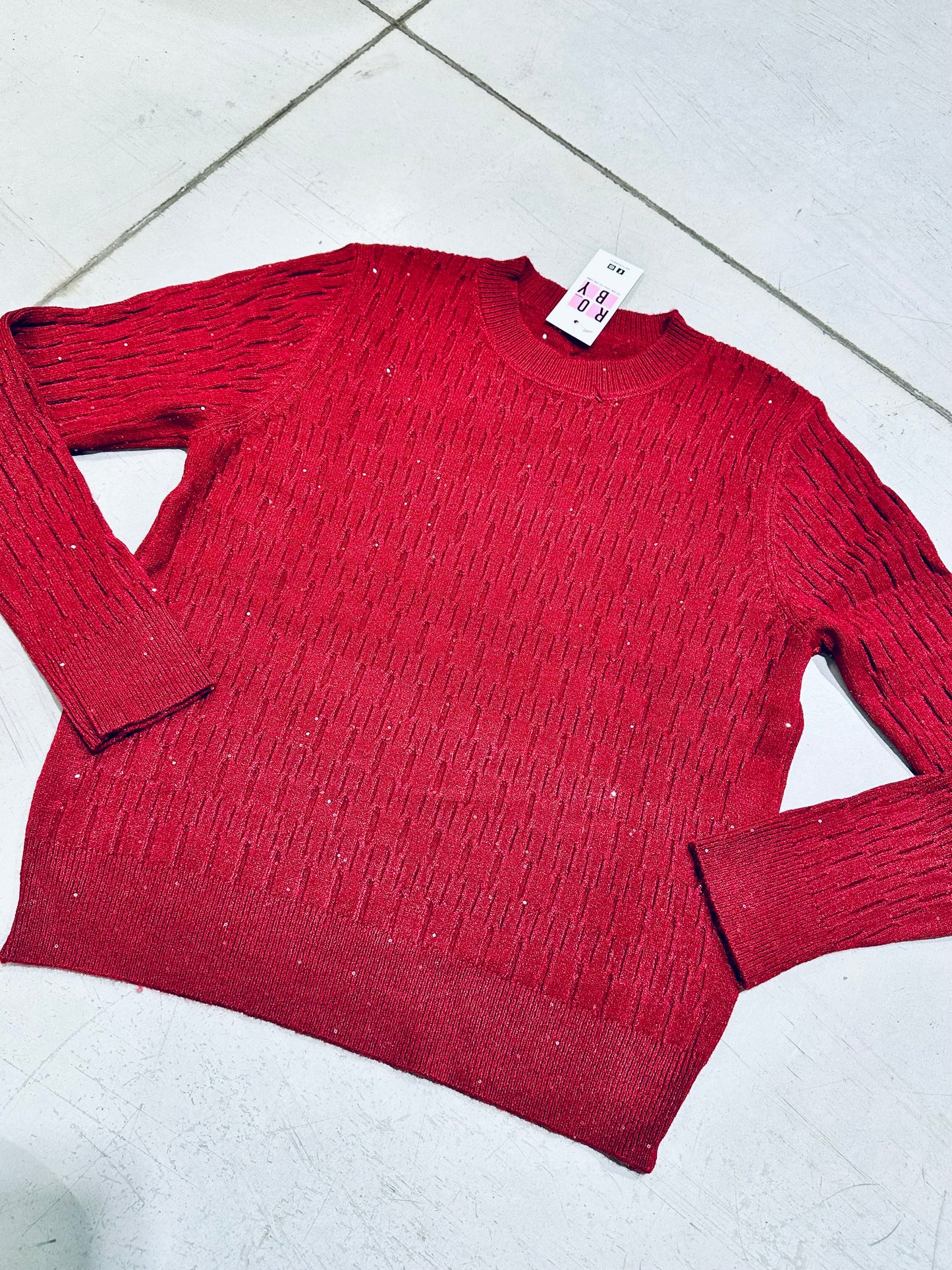 MAGLIONCINO TRECCINE PAILLETTES