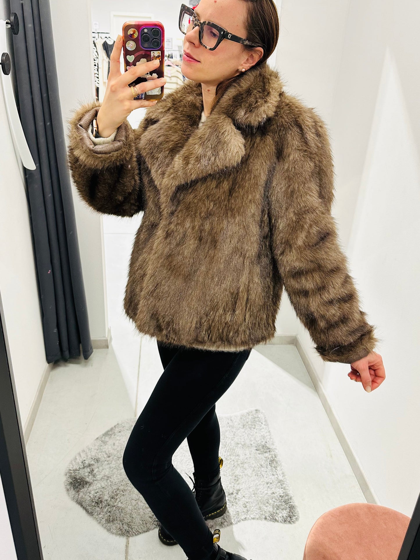 ECO PELLICCIA FODERATA SCAMOSCIATO