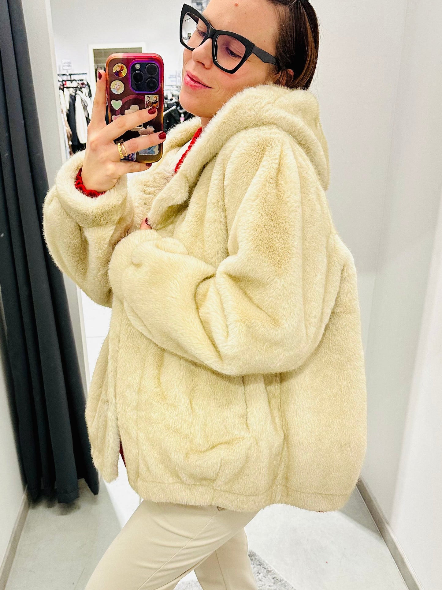 ECO PELLICCIA CAPPUCCIO CURVY