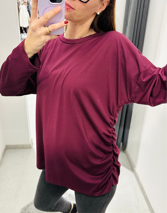MAGLIETTA VISCOSA ARRICCIATA CURVY