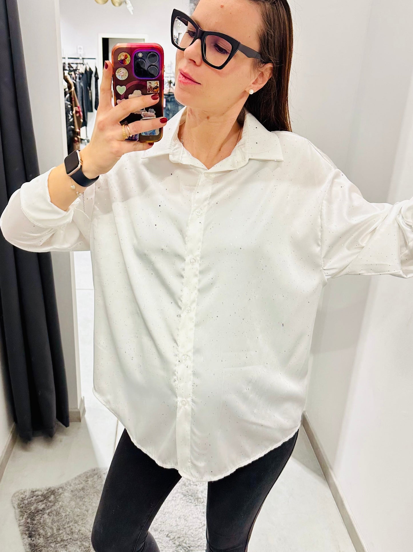 CAMICIA PUNTI LUCE CURVY