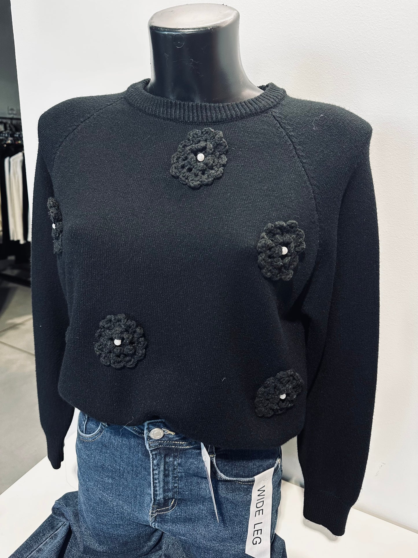 MAGLIONE FIORI RILIEVO